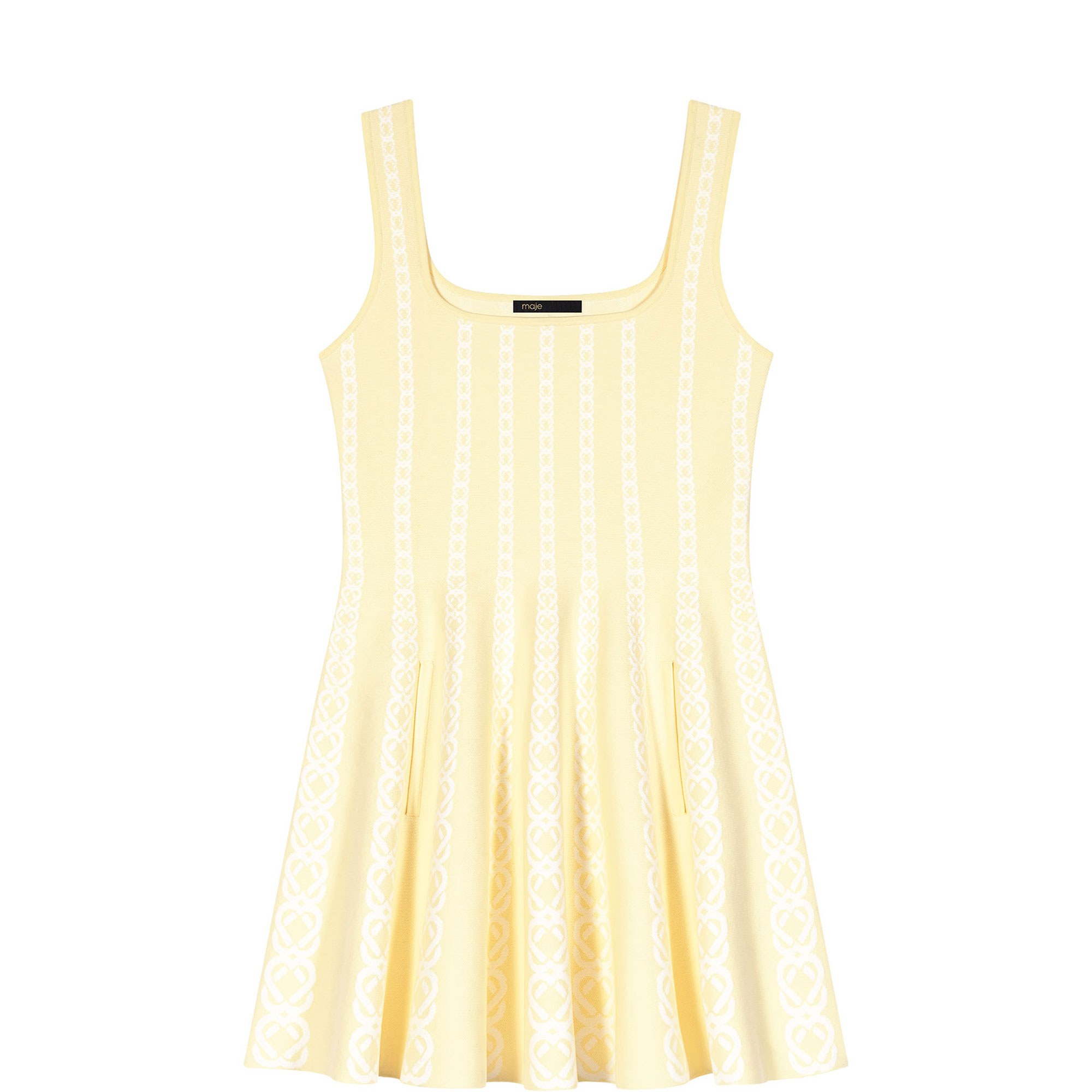 Chain Pleated Mini Dress