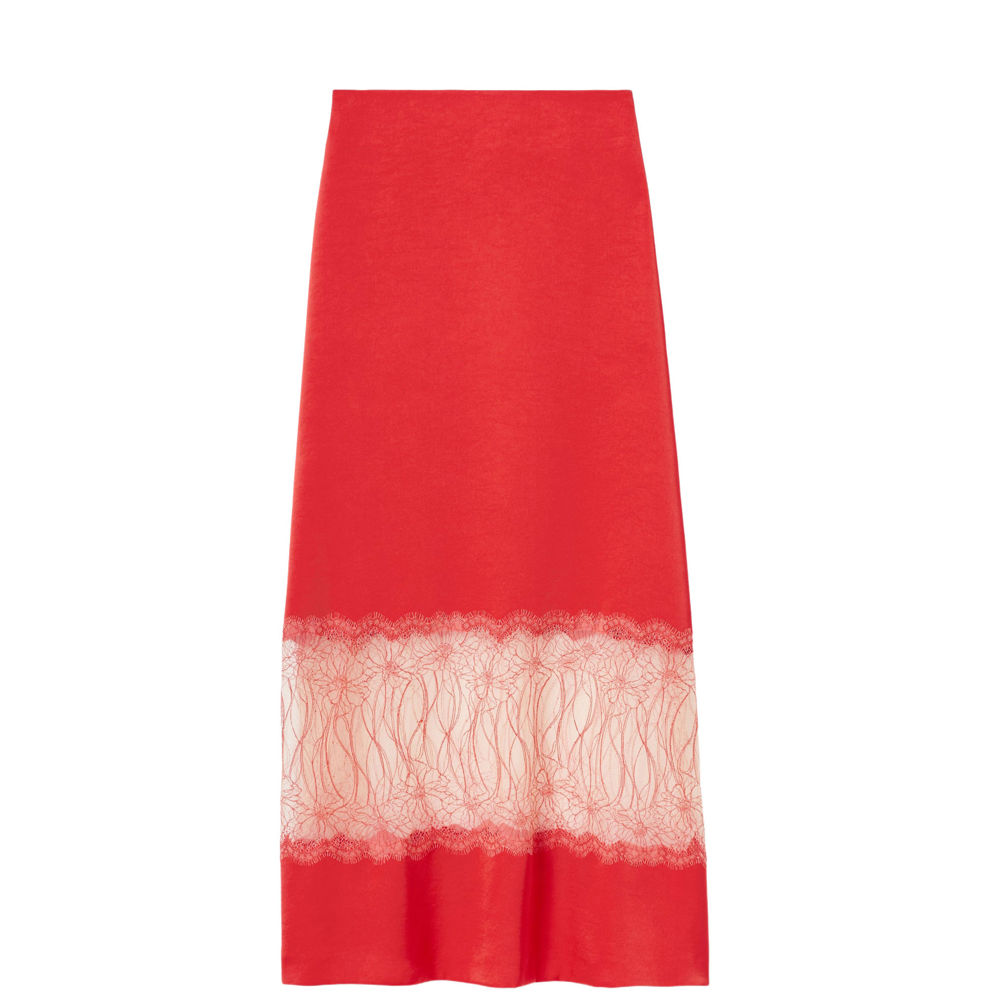 Lace Detail Slip Skirt