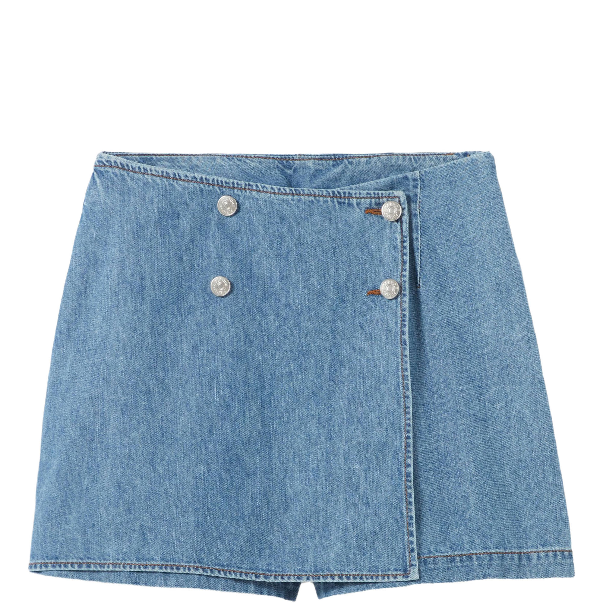 Wrap Denim Skort