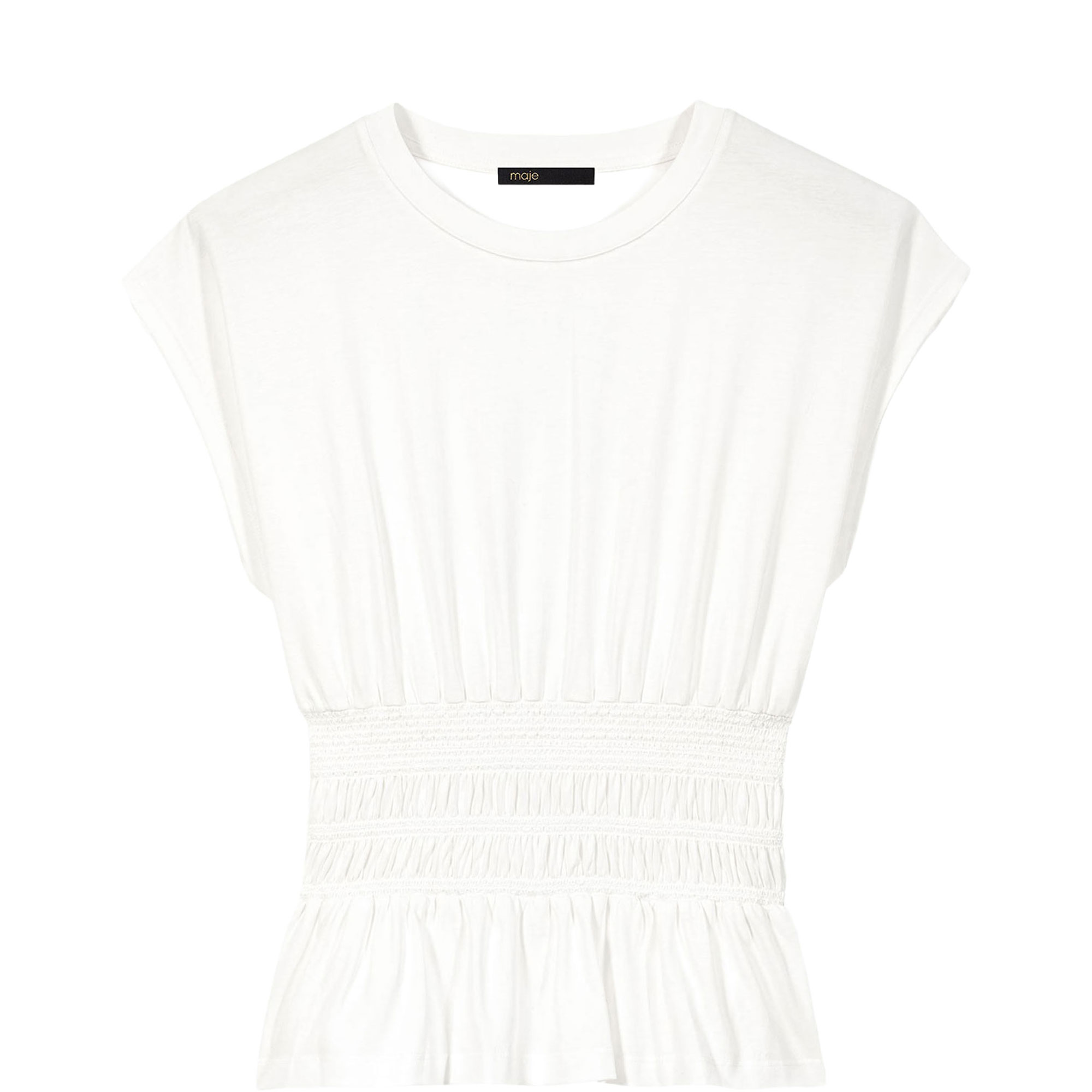 Pleated Peplum T-Shirt