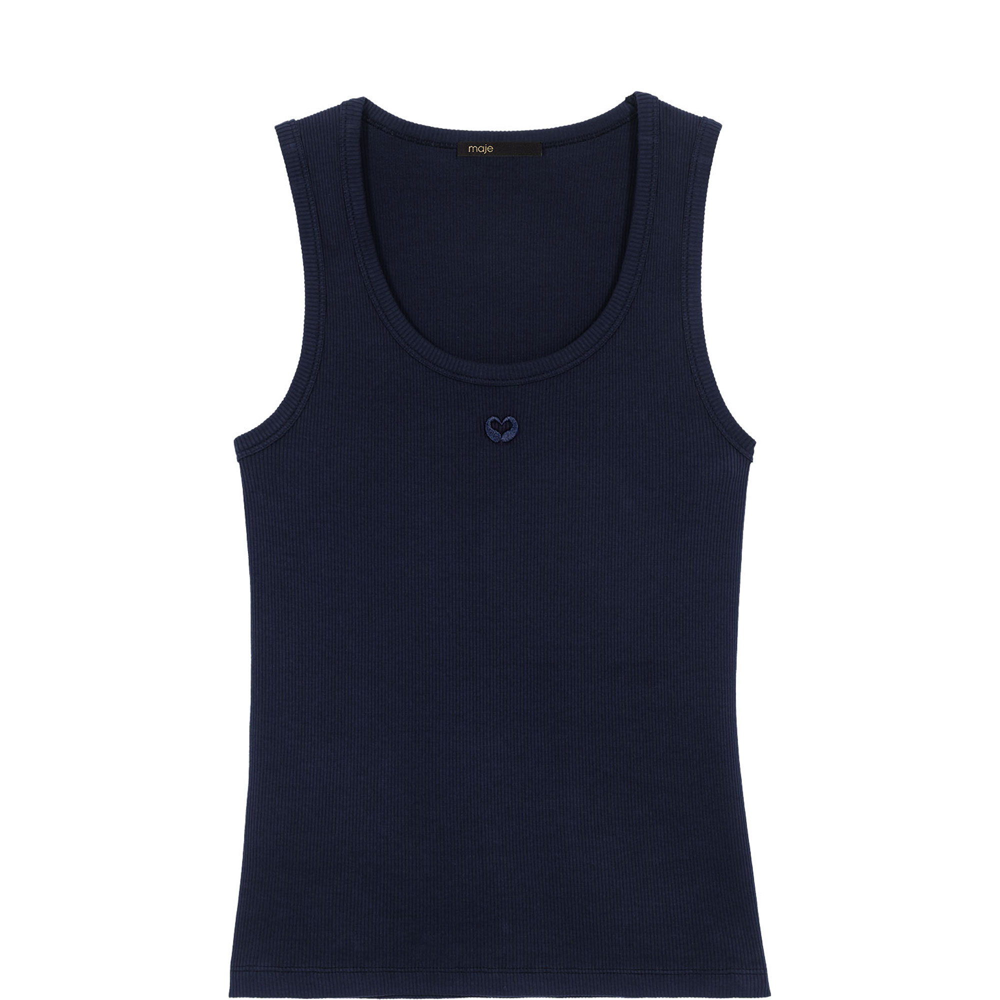 Ribbed Logo Tank Top