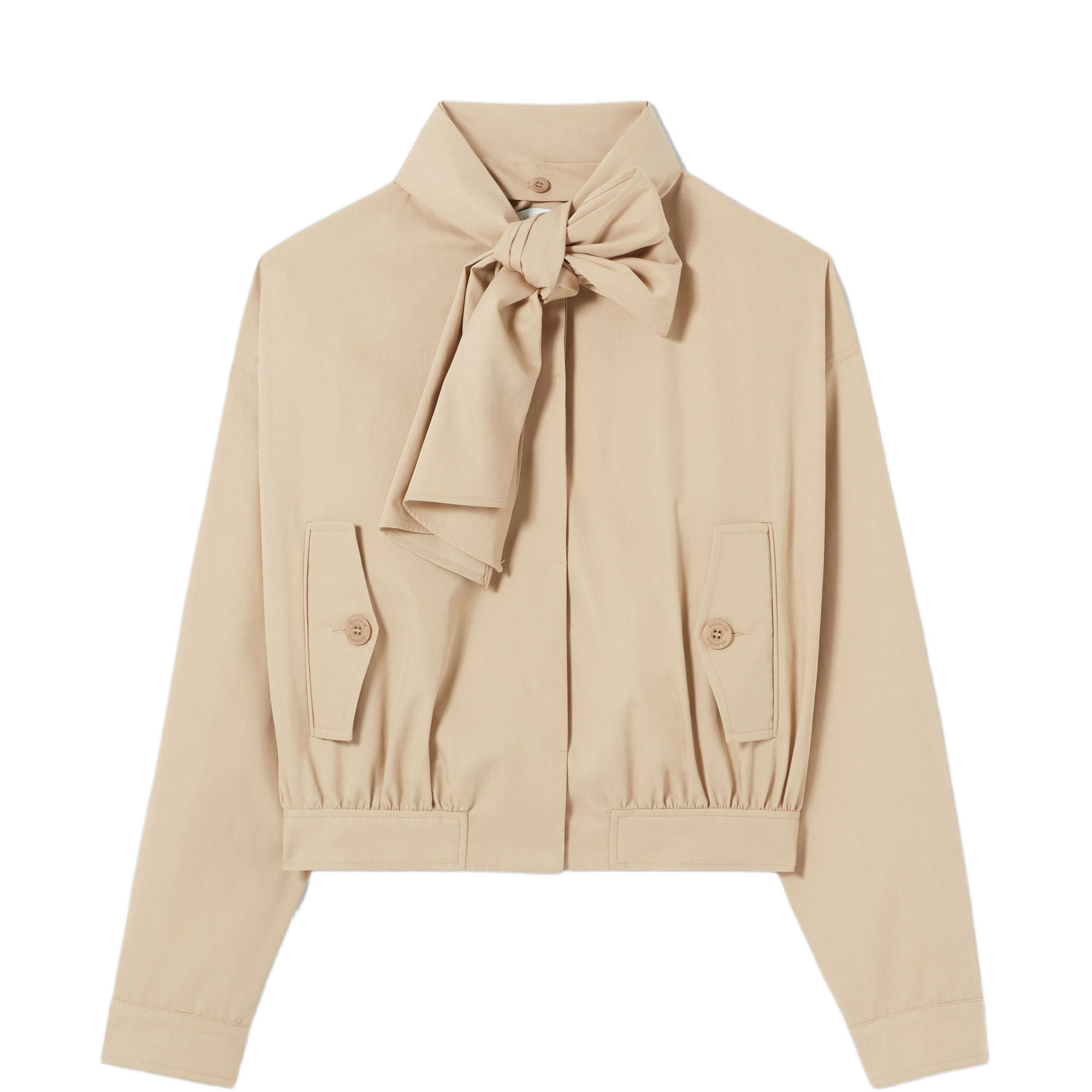 Pussybow Short Trench Coat