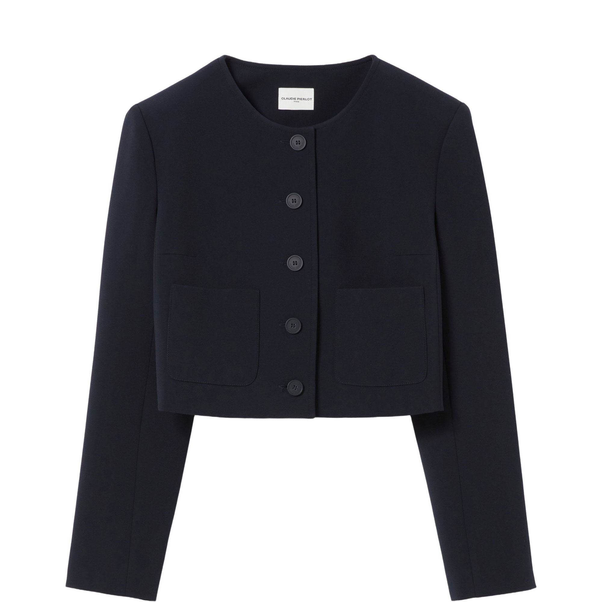 Single-Breasted Patch Pocket Jacket