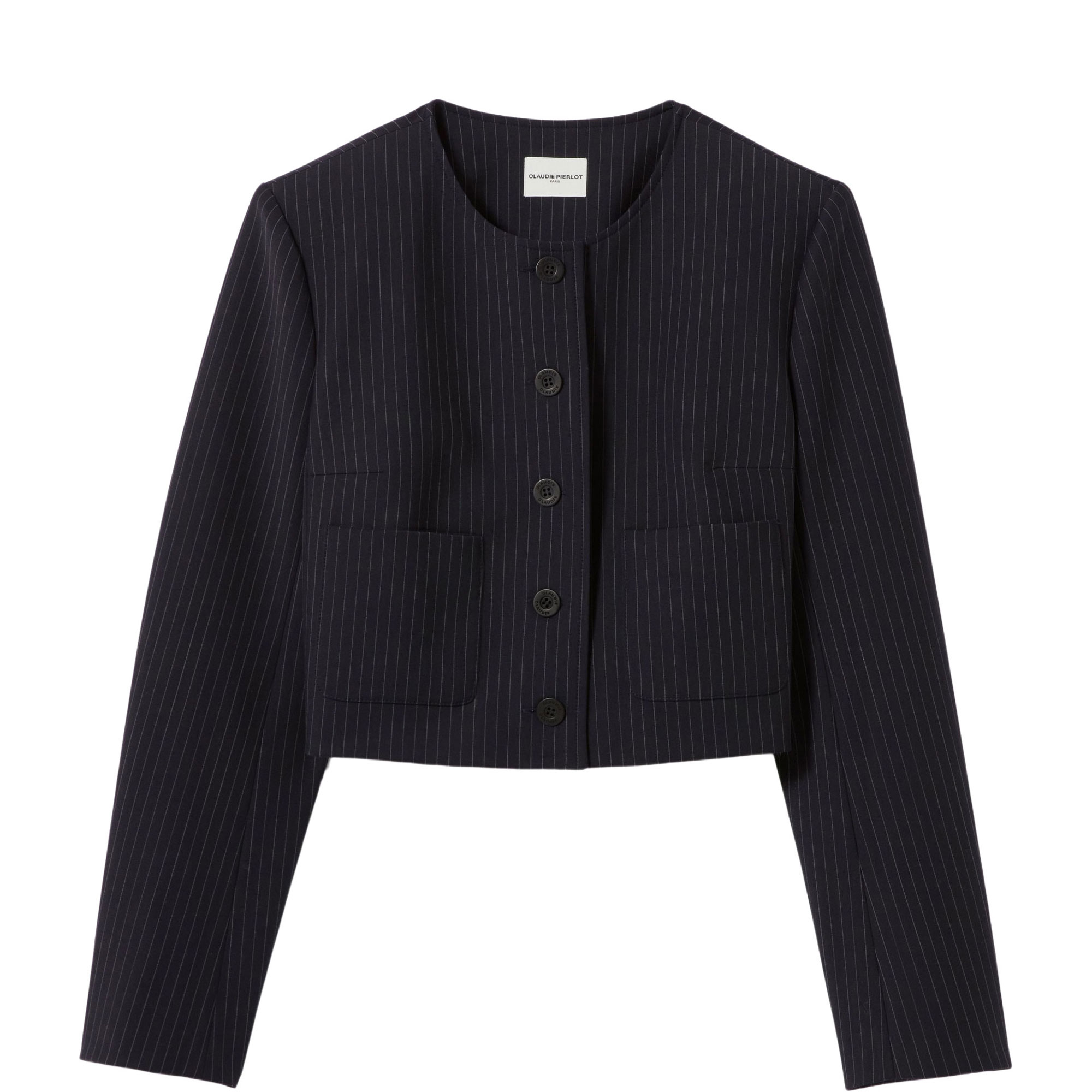 Pinstripe Cropped Jacket