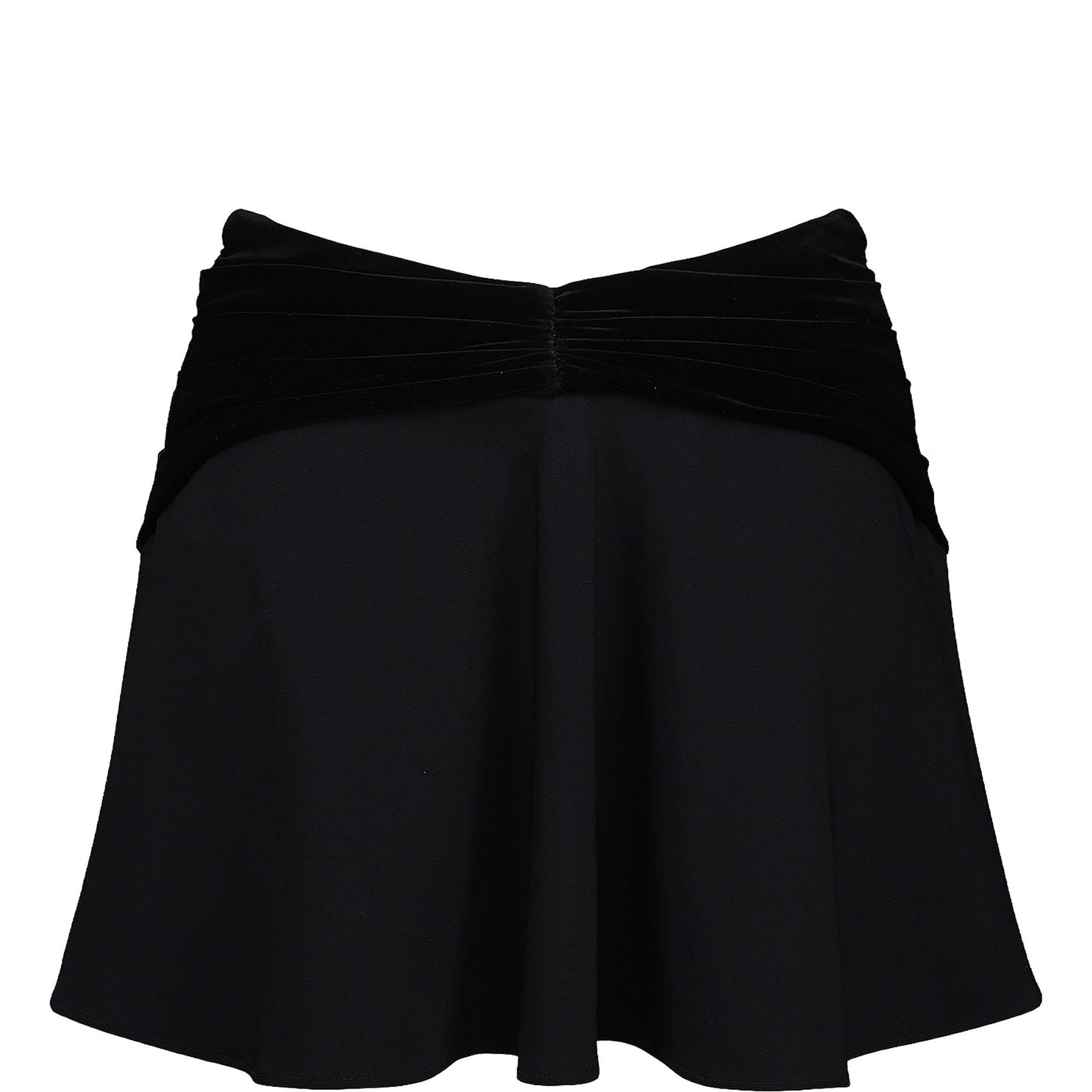 Asa Georgette Velvet Mini Skirt