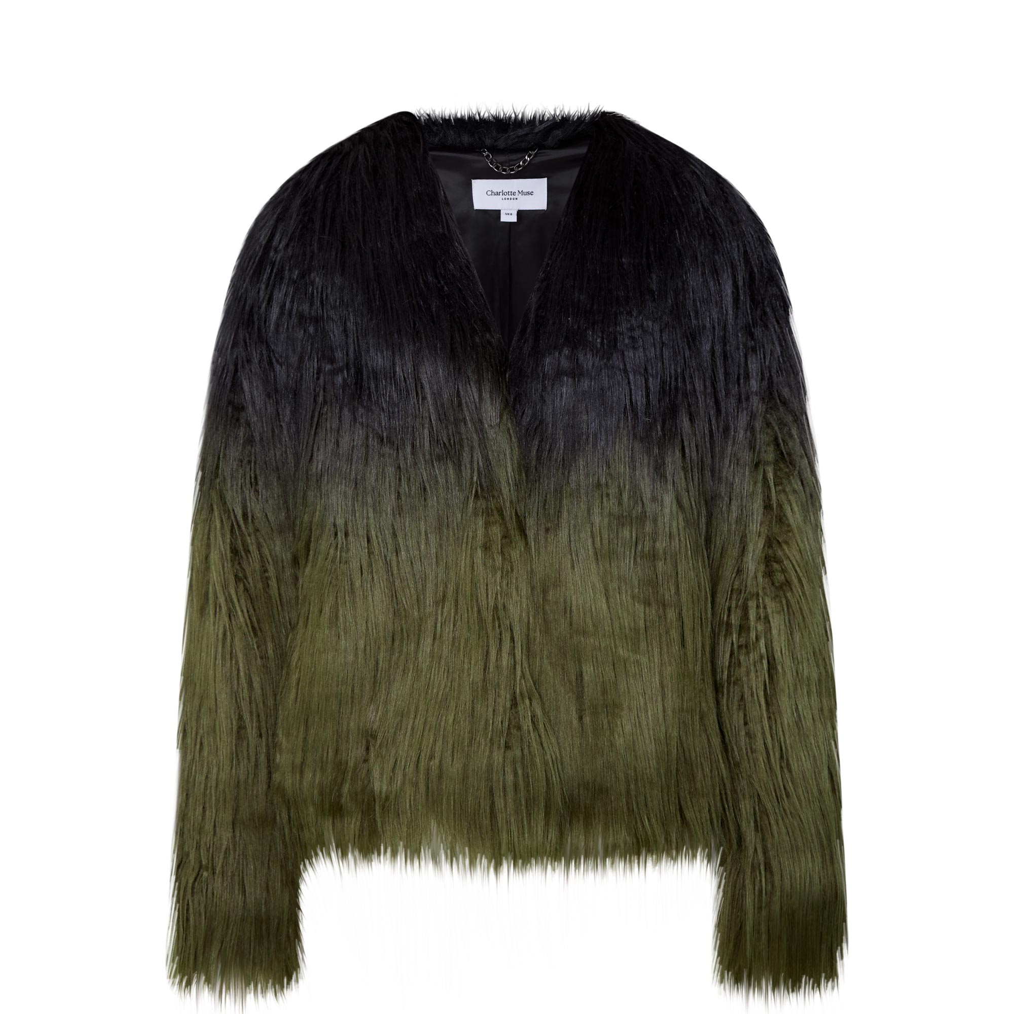 Biella Dip Dye Faux Fur Coat