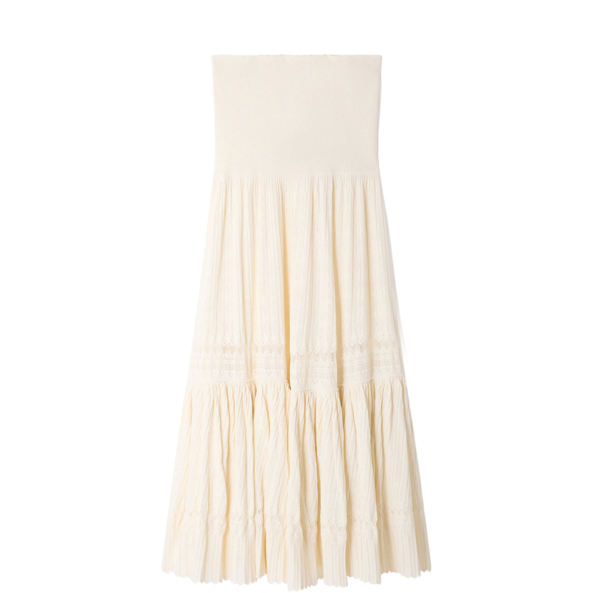 Ruffle Tiered Knit Skirt