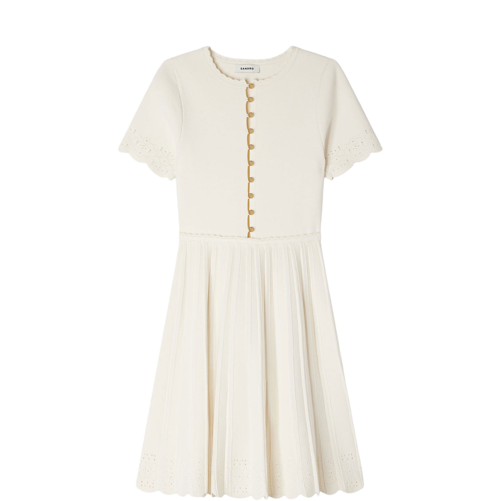 Pointelle Mini Dress