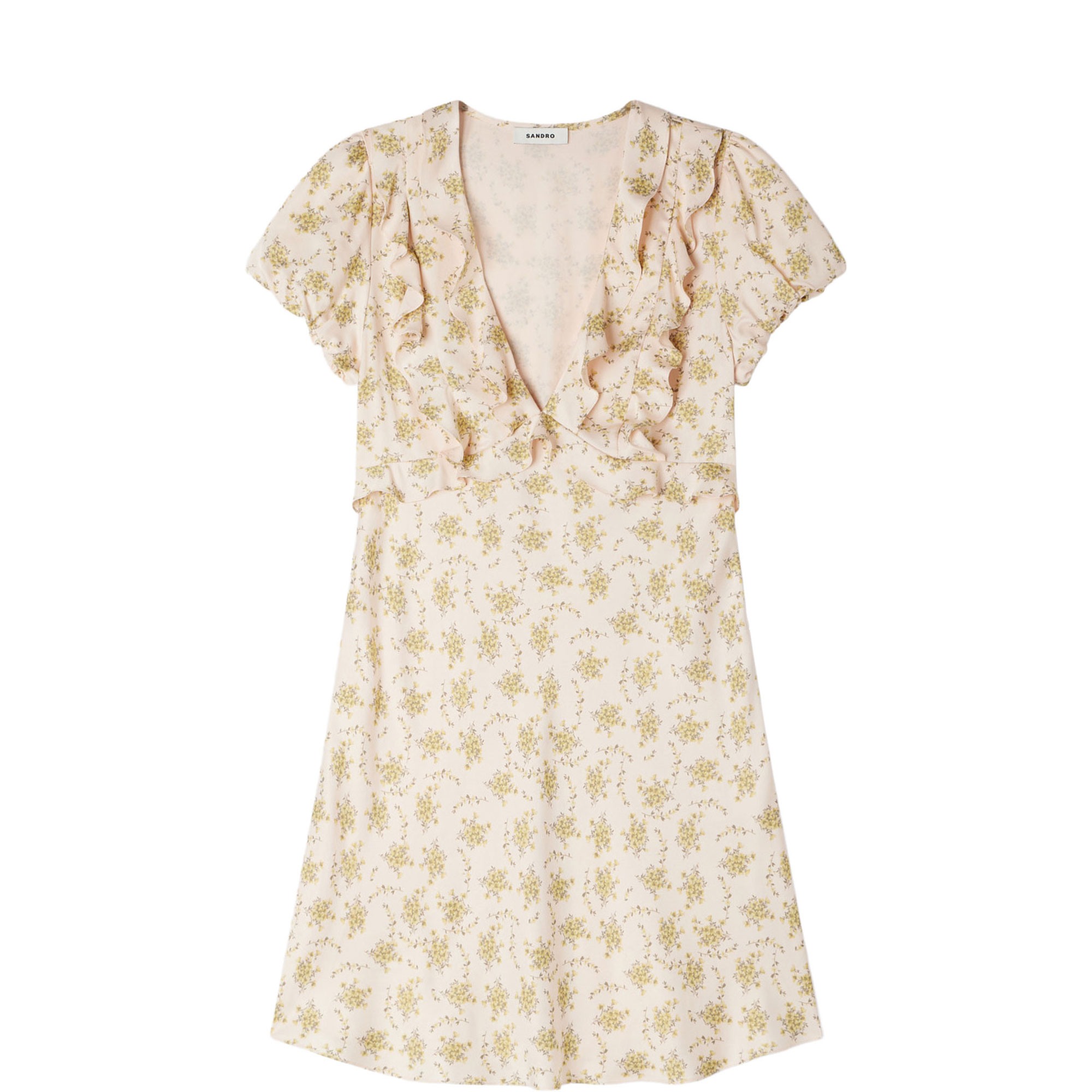 Floral Ruffle Mini Dress