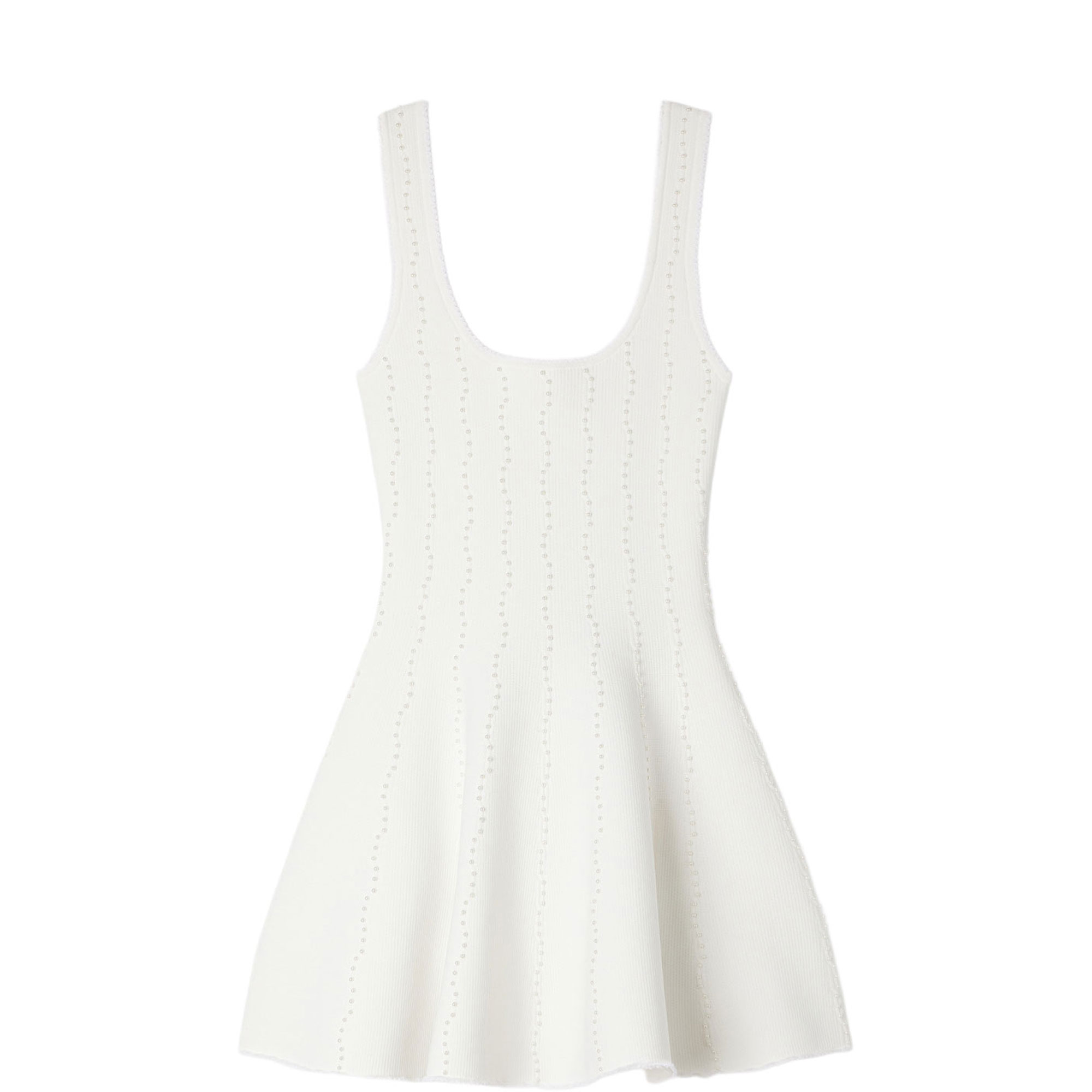 Beaded Knit Mini Dress