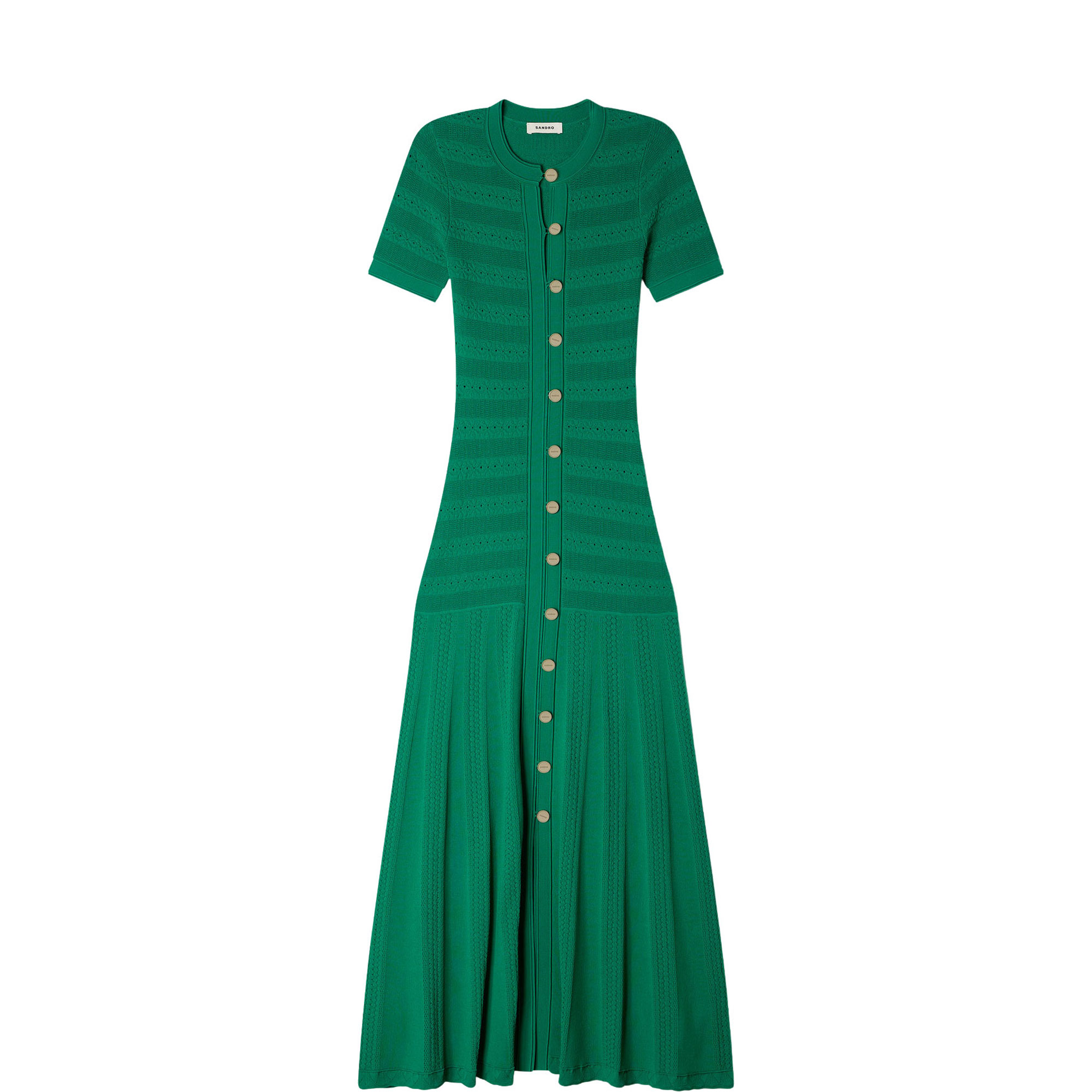 Button Front Knitted Dress