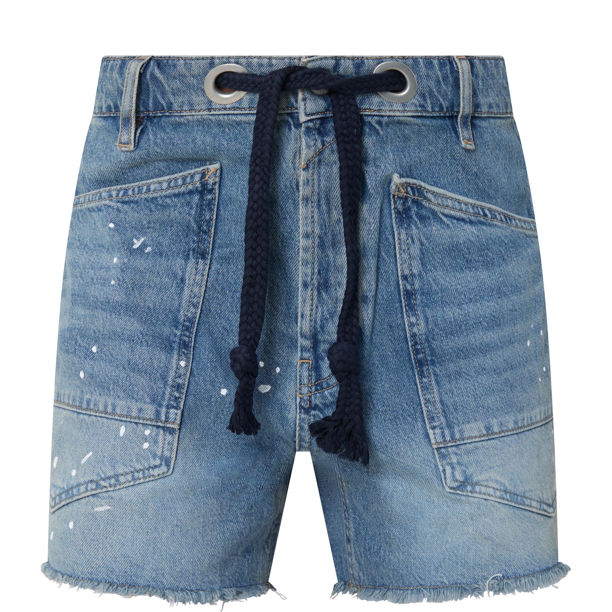 Moxie Drawstring Denim Shorts