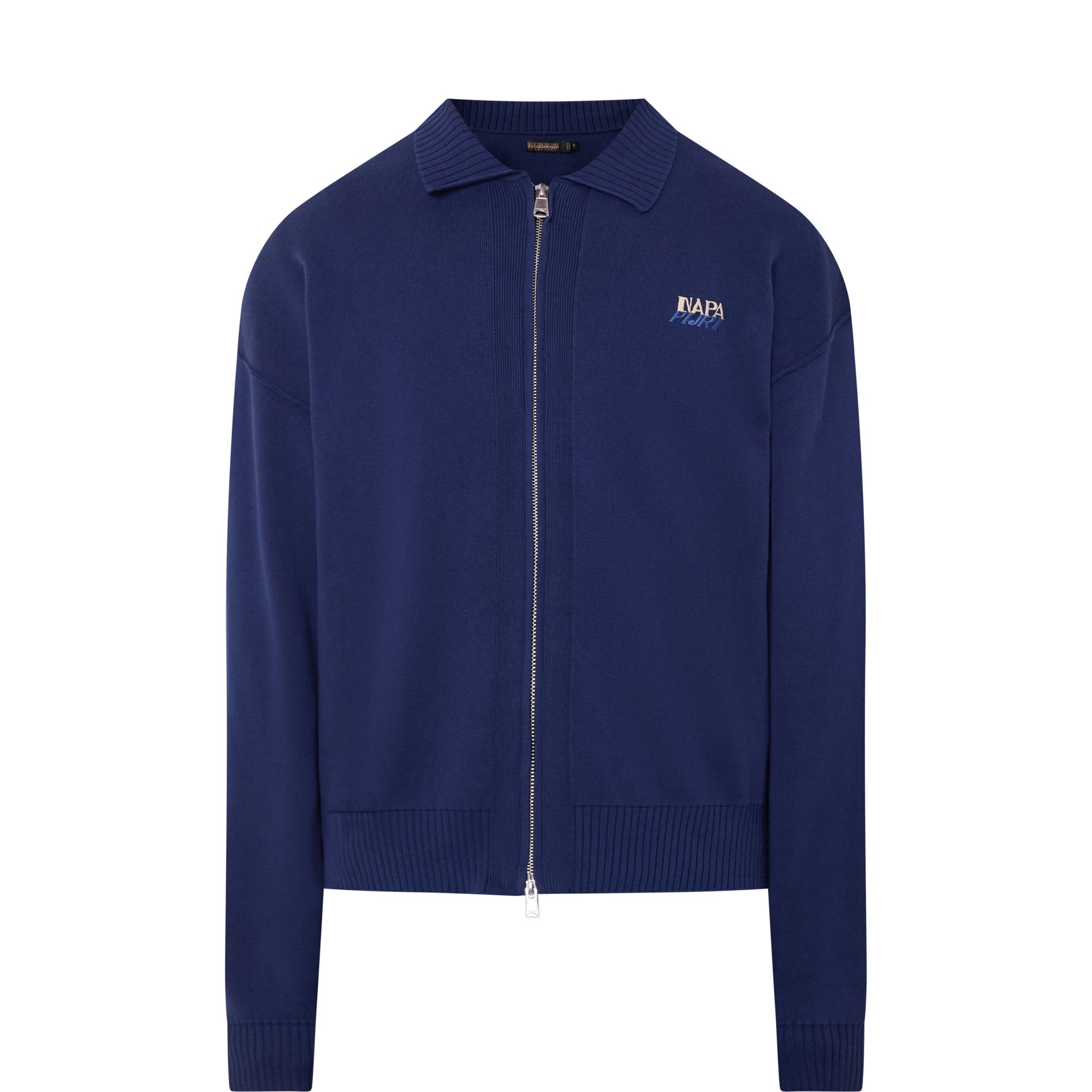 Optical Logo Zip Sweater