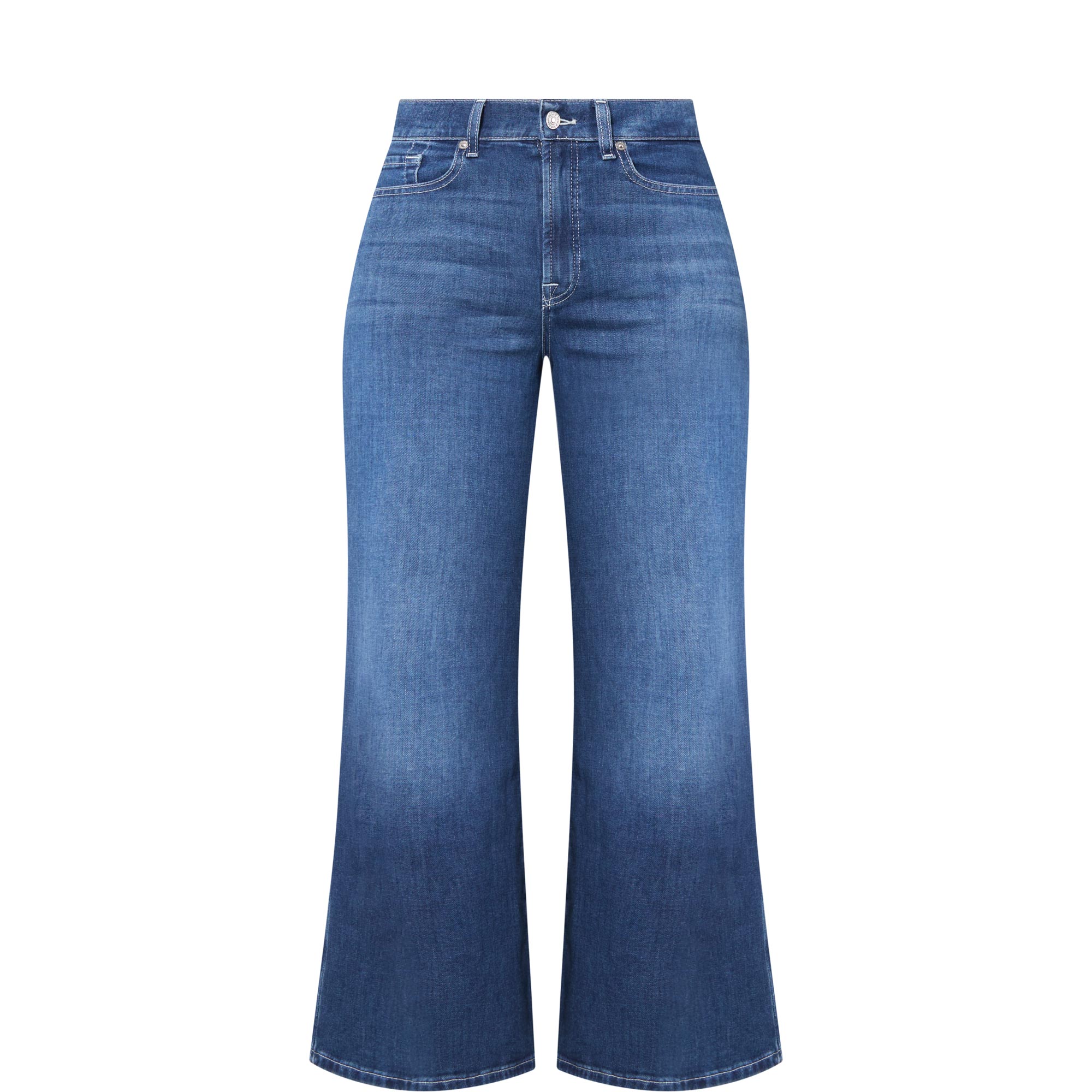 Lotta High-Rise Ankle Wide Leg Jeans