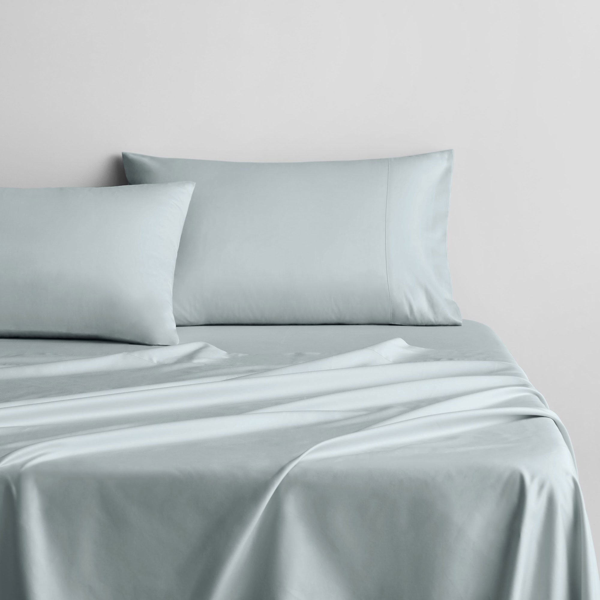 500 Thread Count Square Pillowcase Seaglass