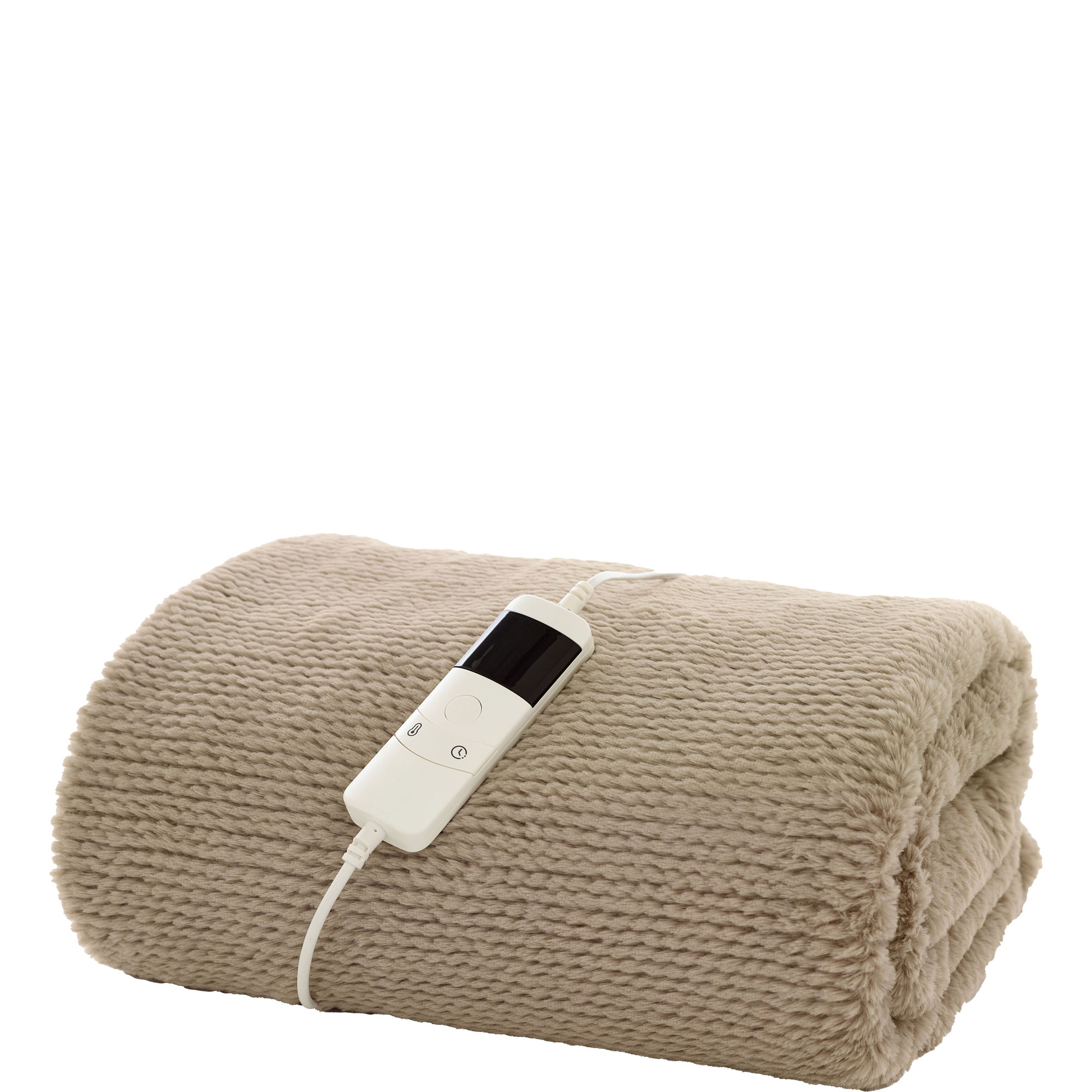 Sandringham Heated Throw Taupe