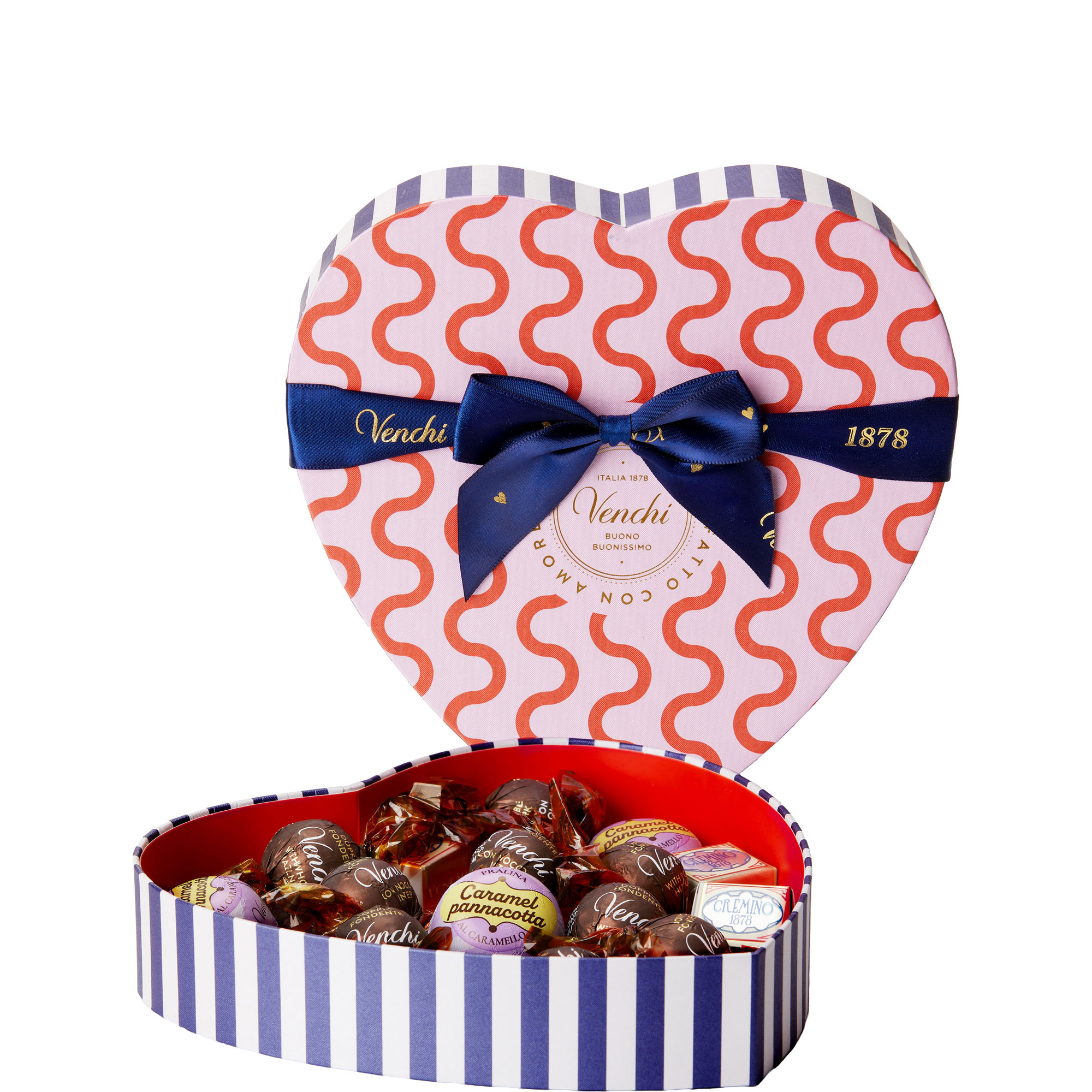 Eight-Piece Assorted Chocolates in Heart Gift Box 200g