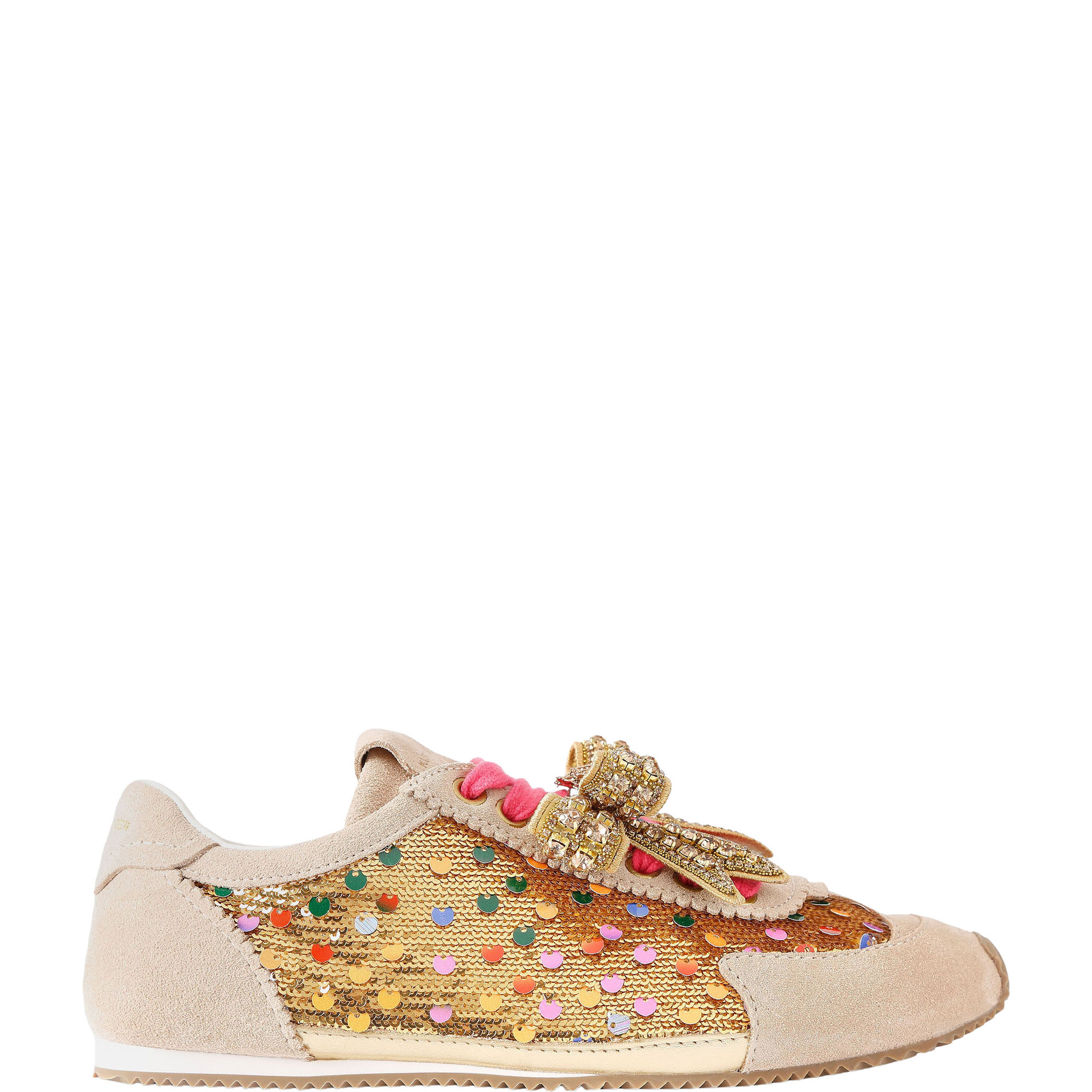 Islington Embellished Bow Sequin Trainers