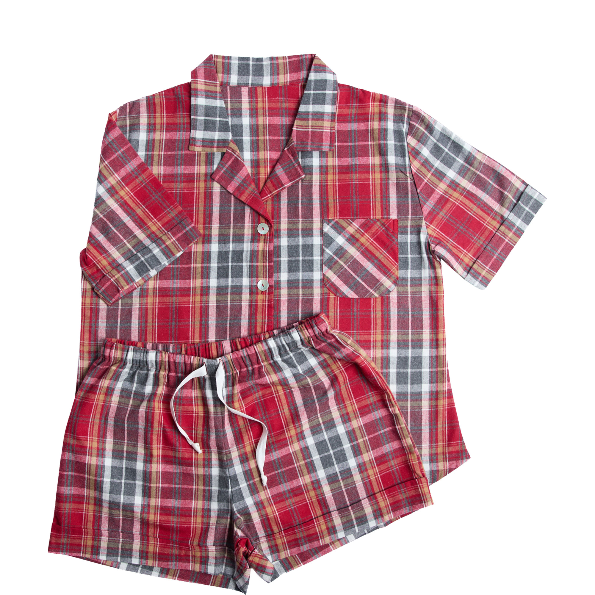 Tartan Flannel Short Pyjama Set
