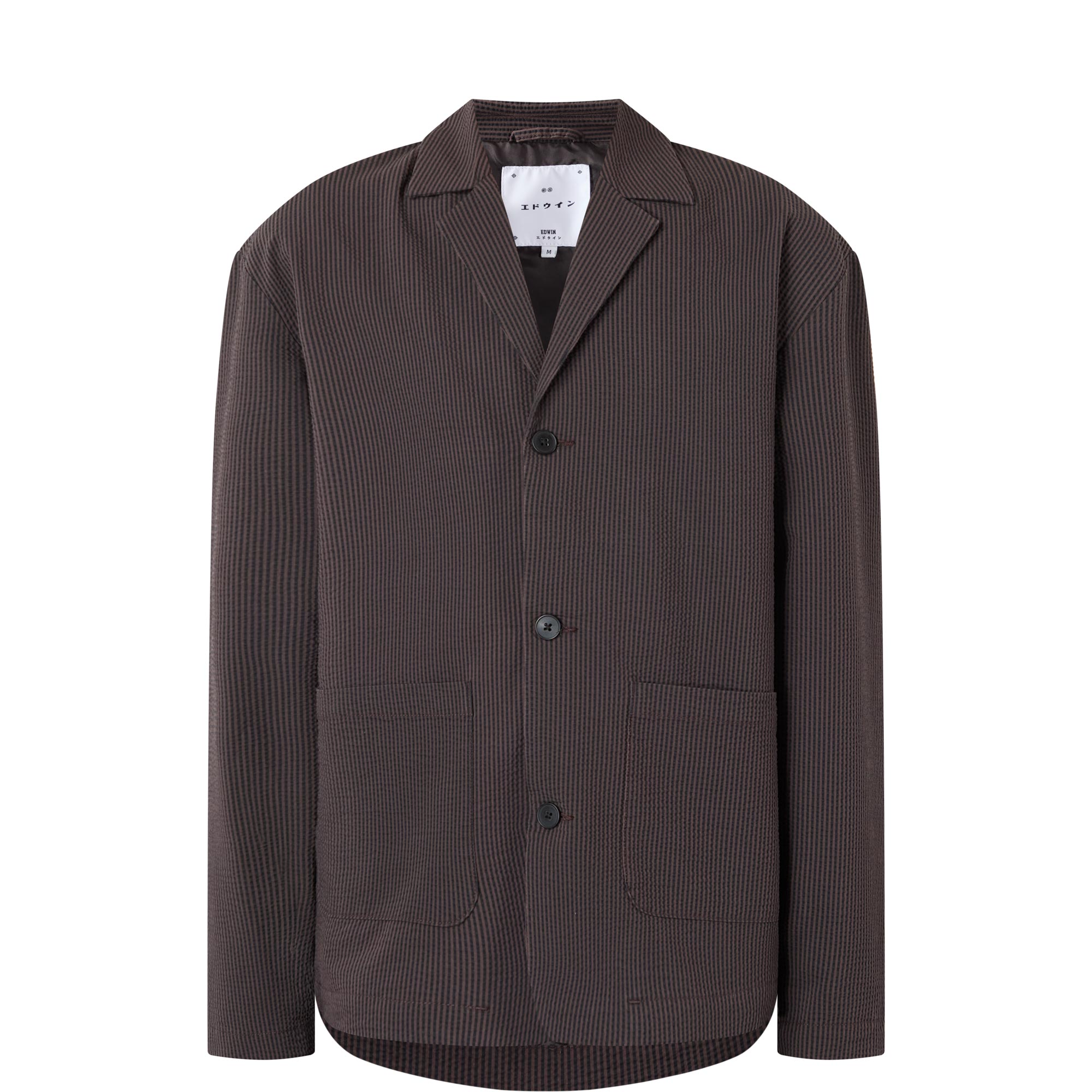 Edison Seersucker Single-Breasted Blazer