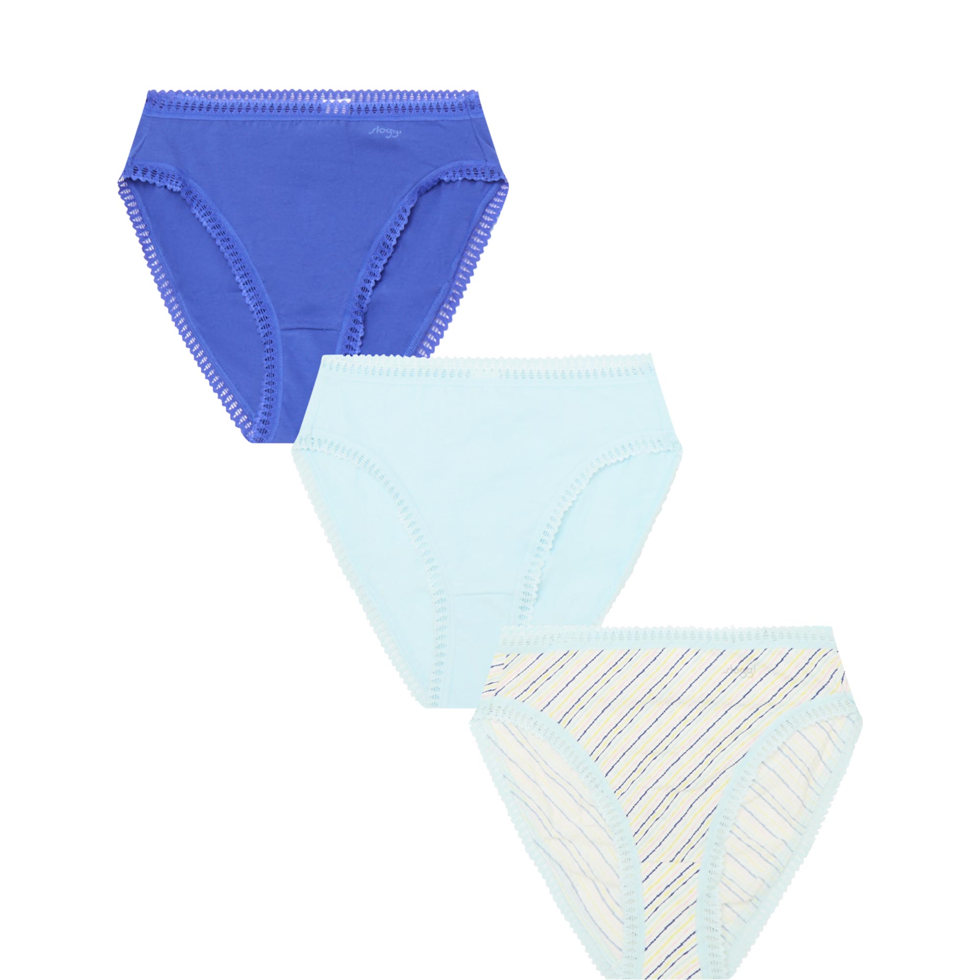 Three-Pack Go Crush High Leg Briefs