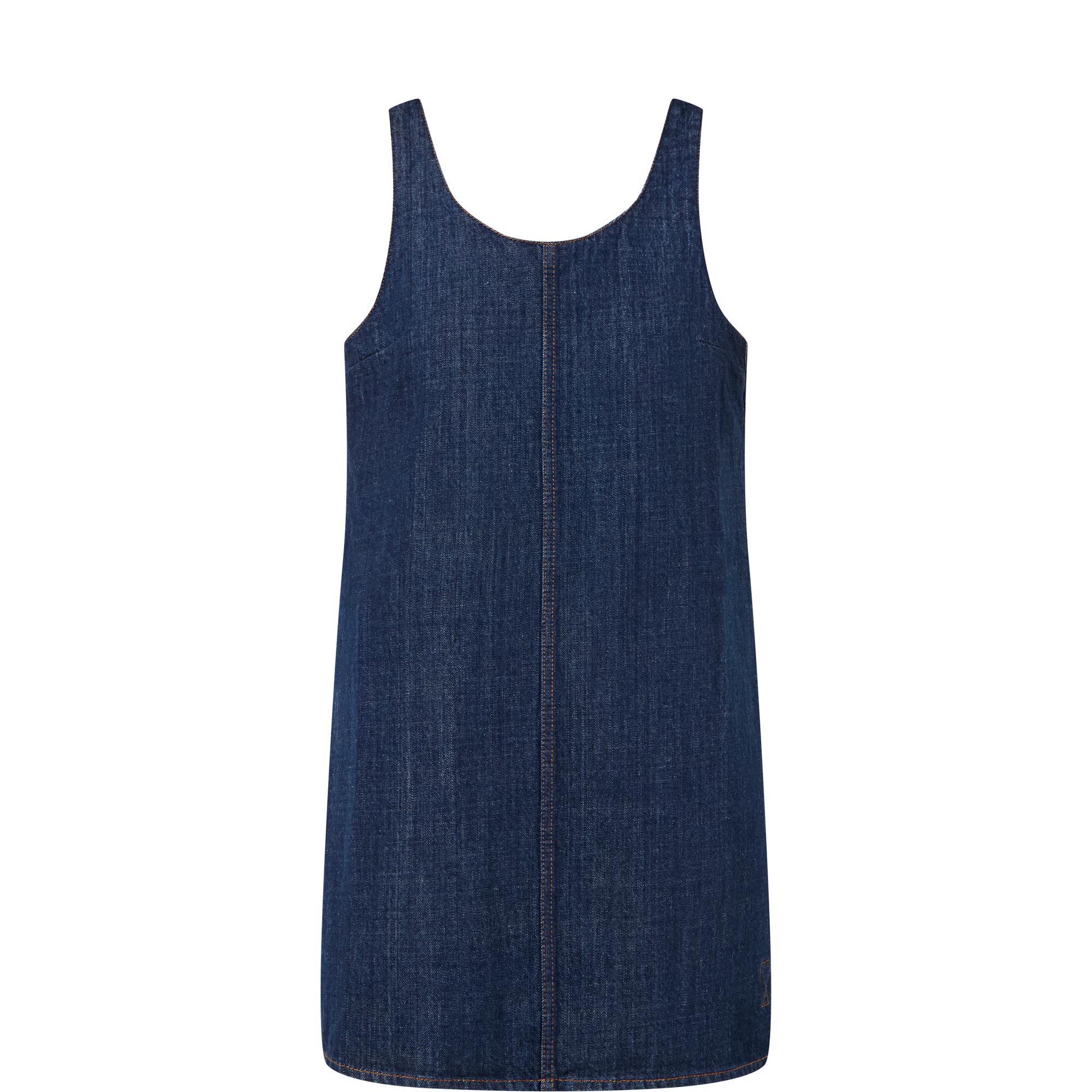 Logo Denim Mini Dress