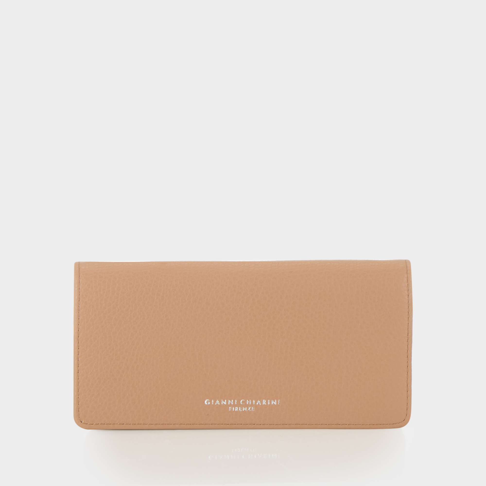 Logo Grained Leather Wallet
