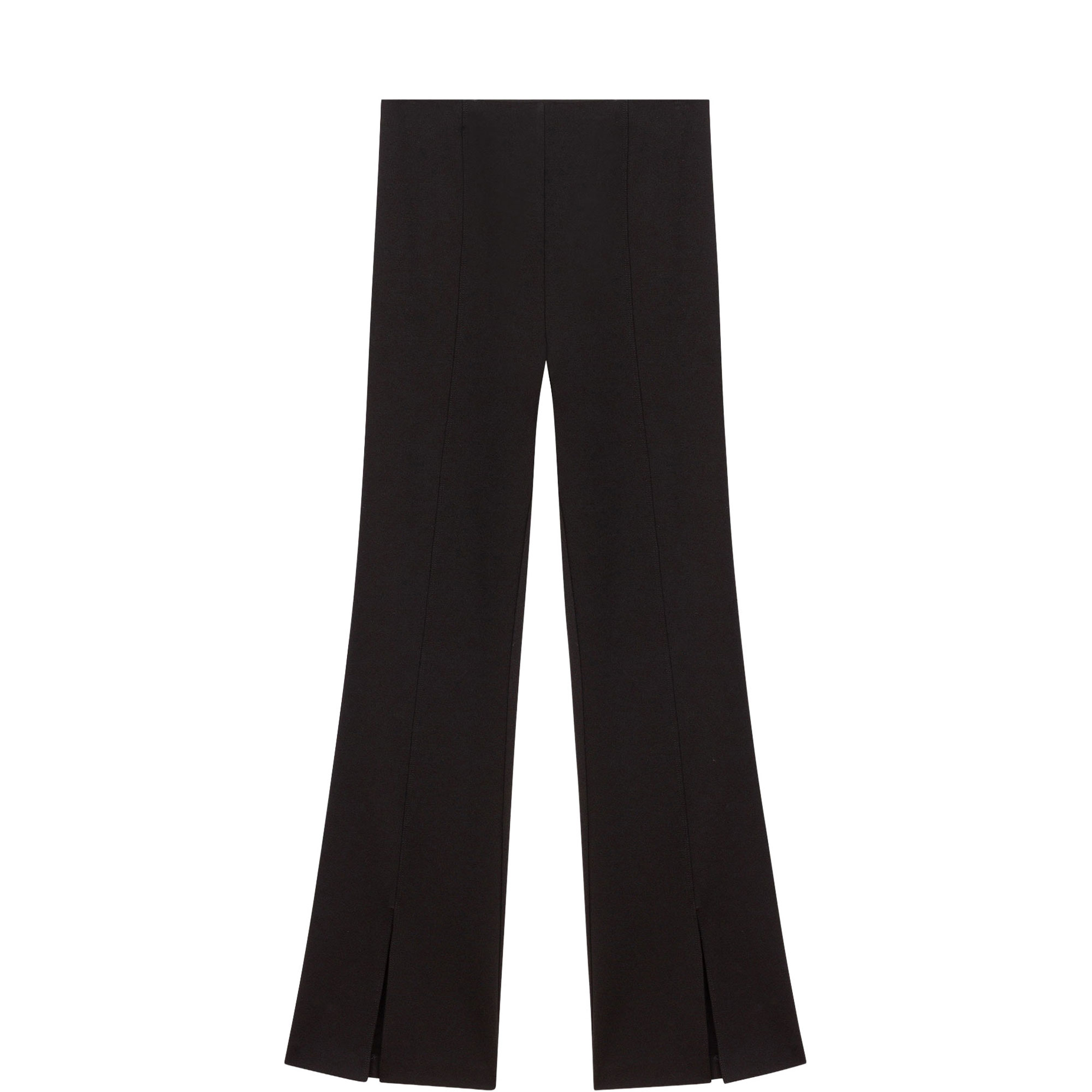 Front Slit Flared Trousers