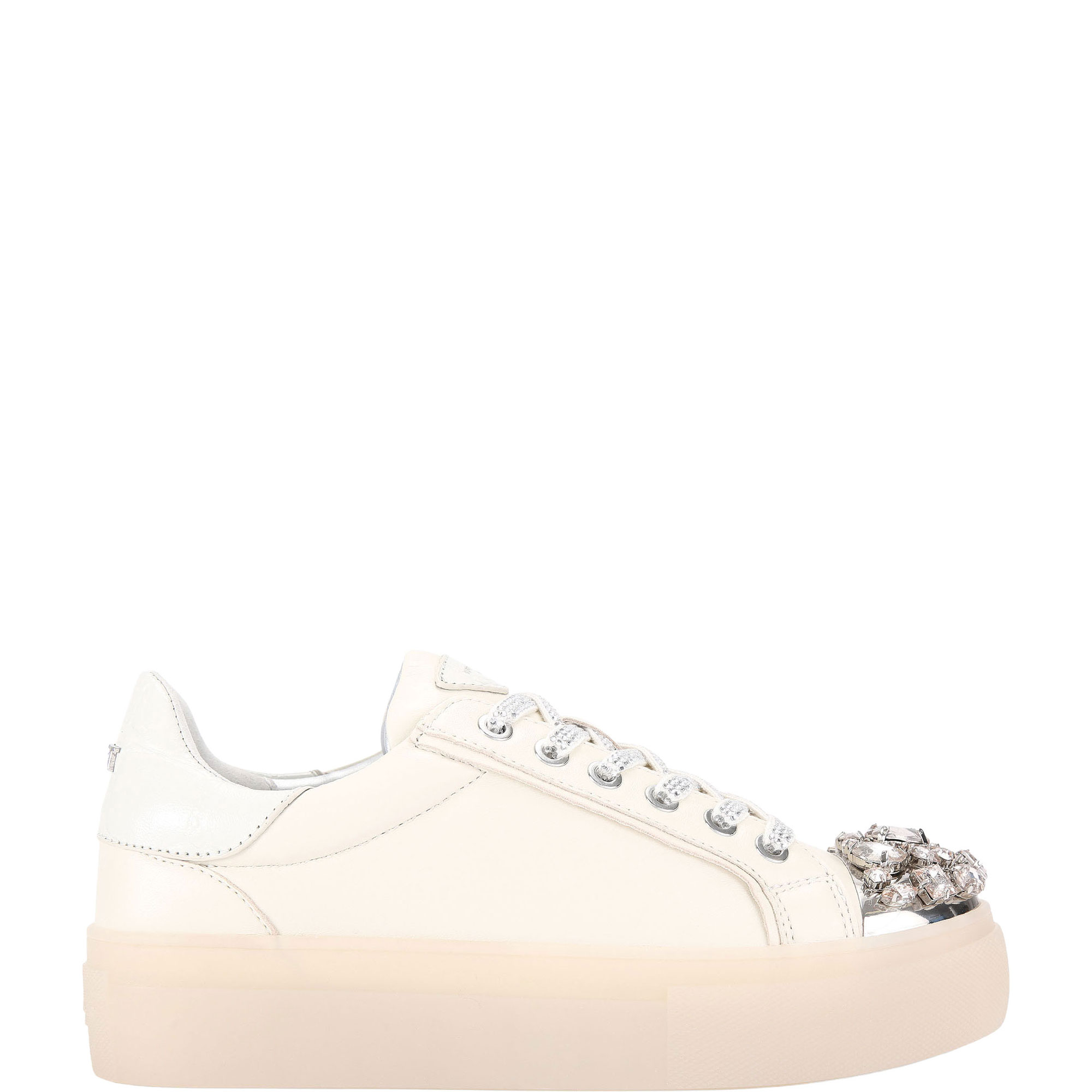 Crystal Embellished Toecap Trainers