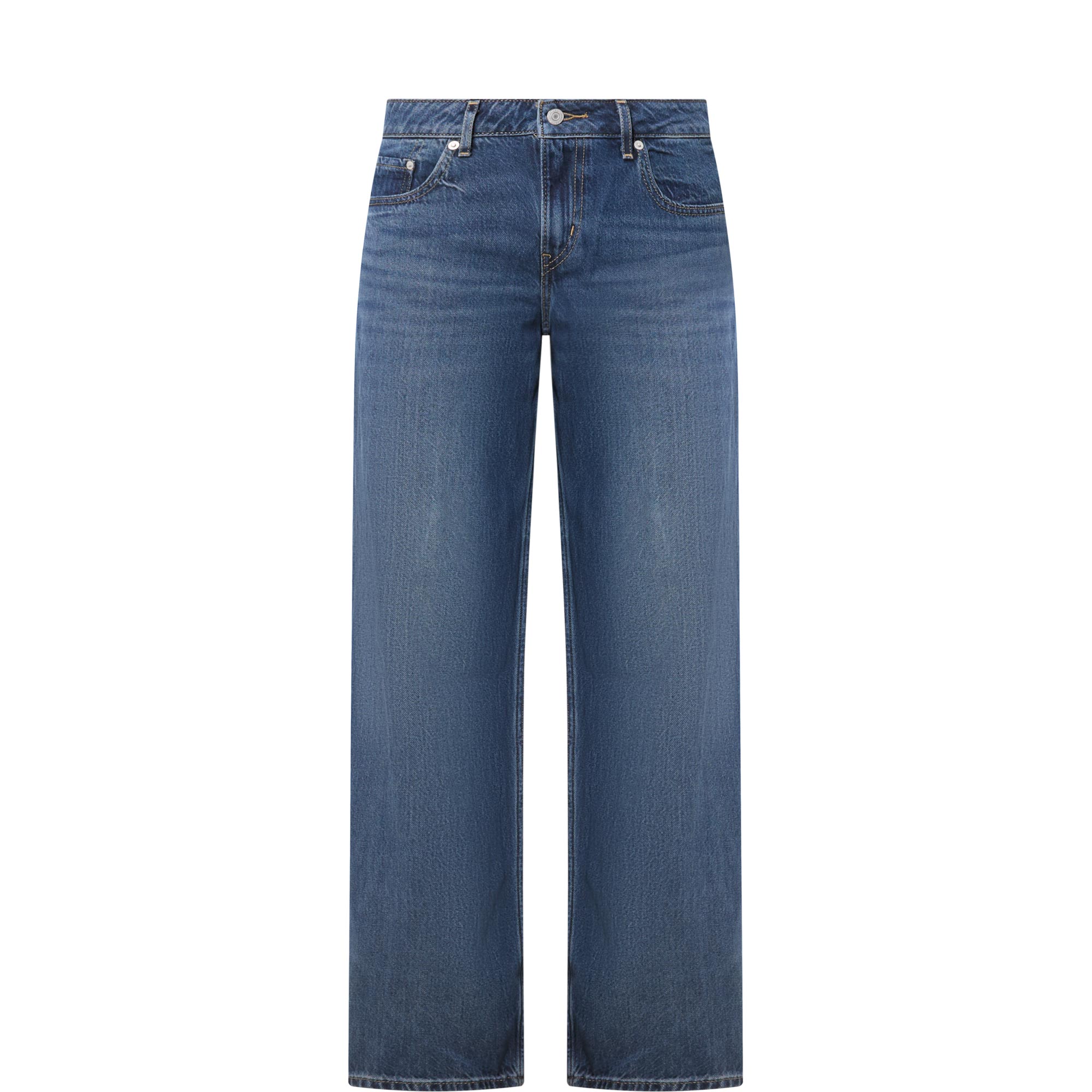 Low-Rise Loose Straight Leg Jeans