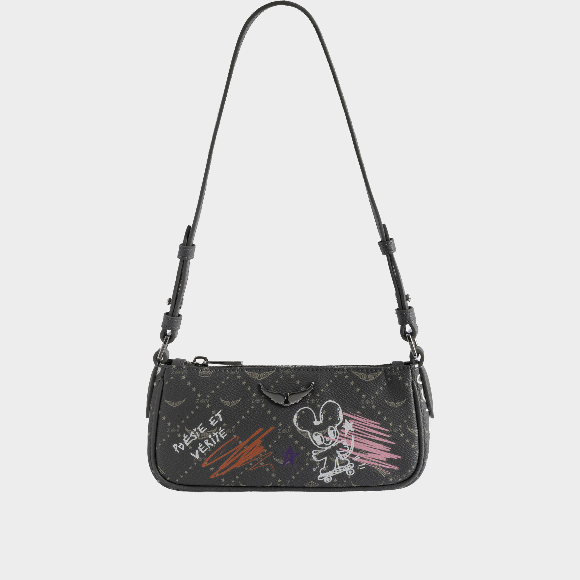 Z Pocket Monogram Tag Clutch