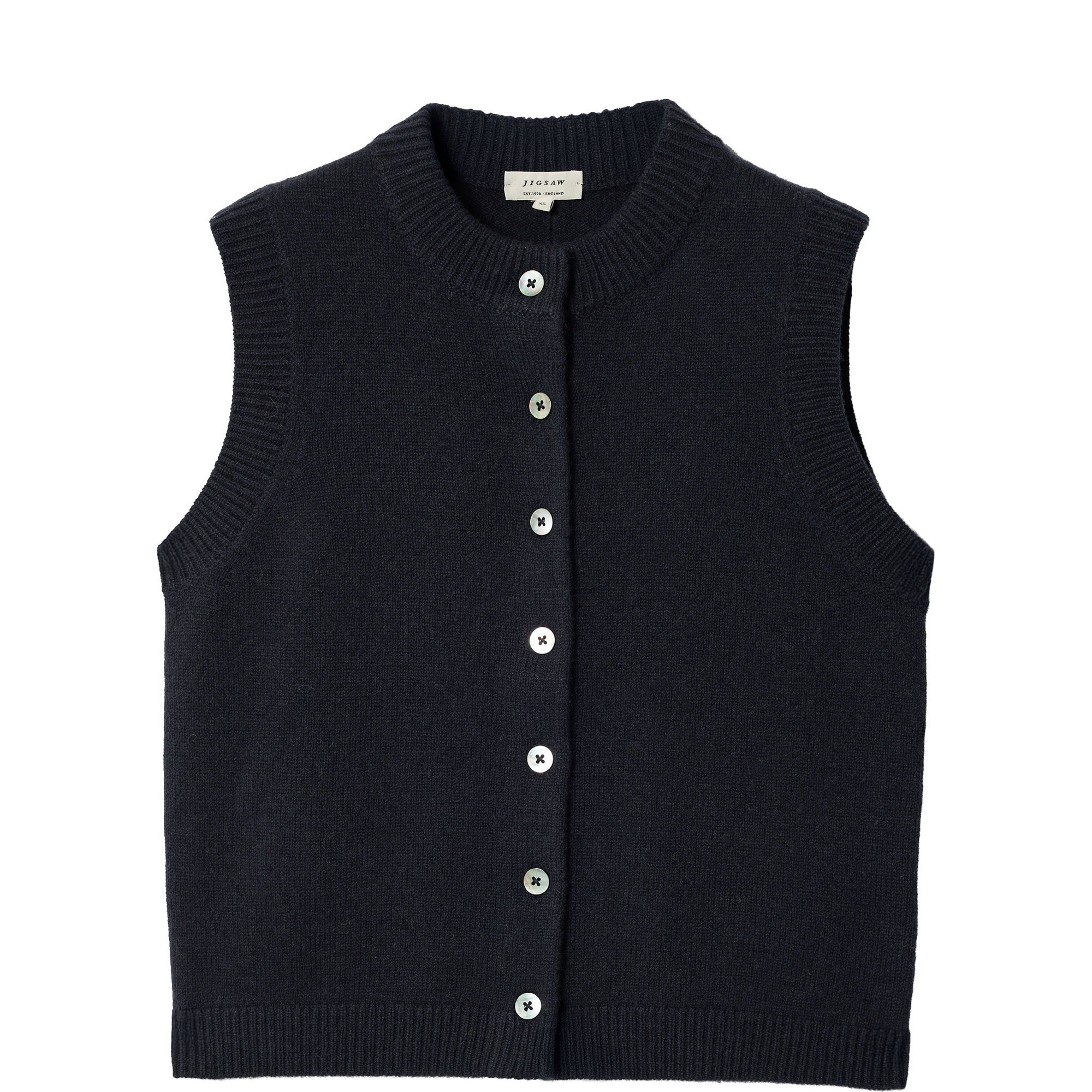 Button Front Knitted Waistcoat