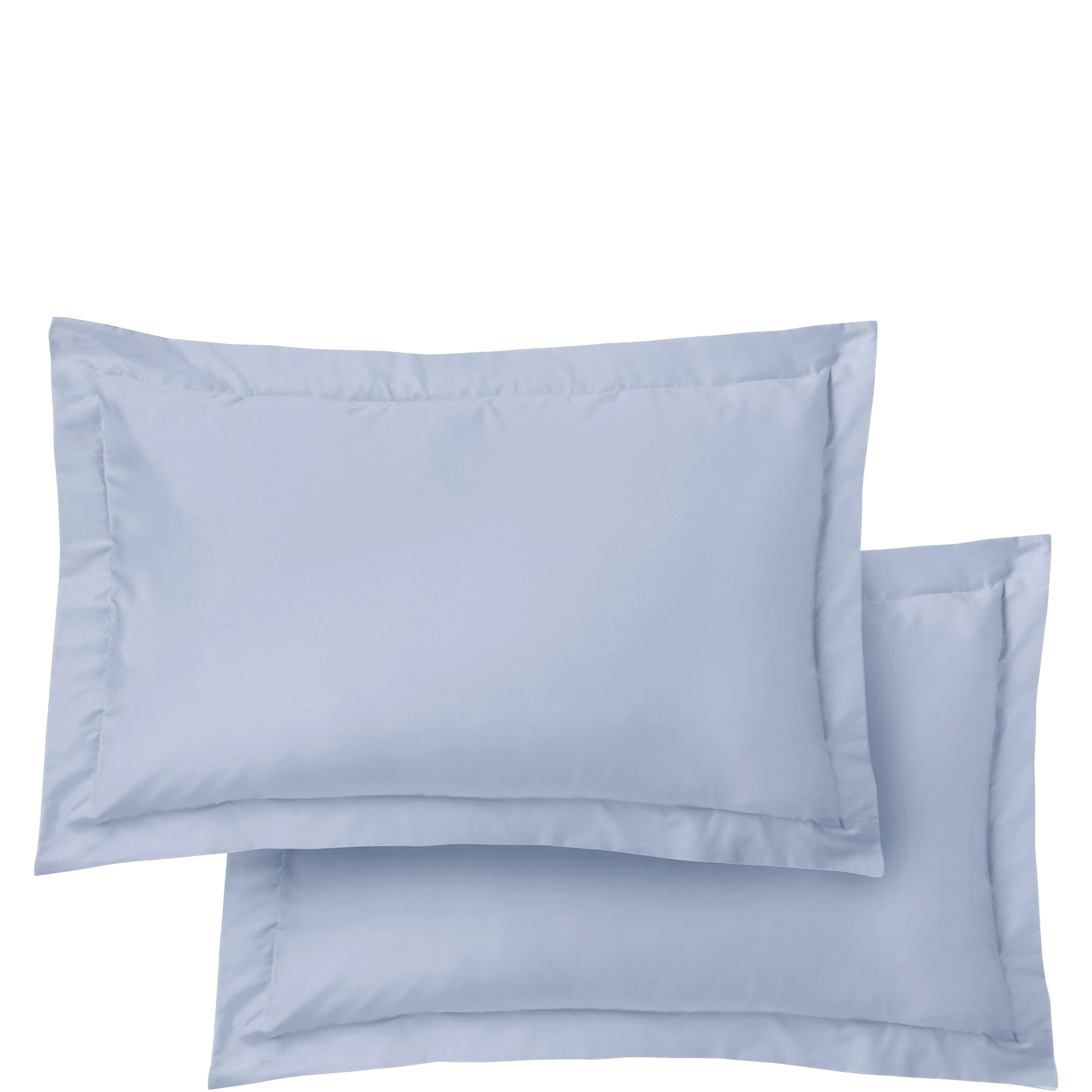 400 Thread Count Cotton Sateen Oxford Pillowcase Pair Blue