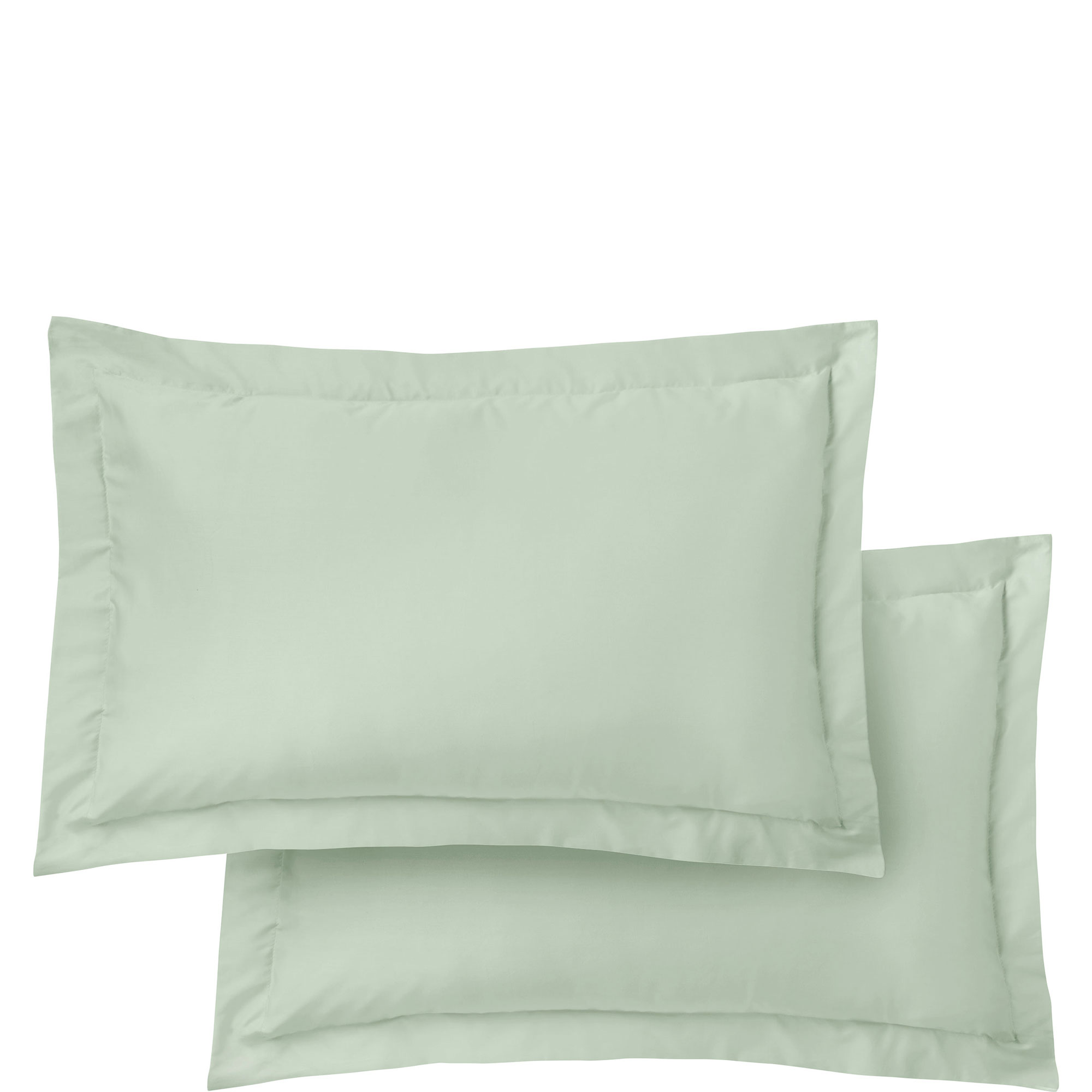 400 Thread Count Cotton Sateen Oxford Pillowcase Pair Green