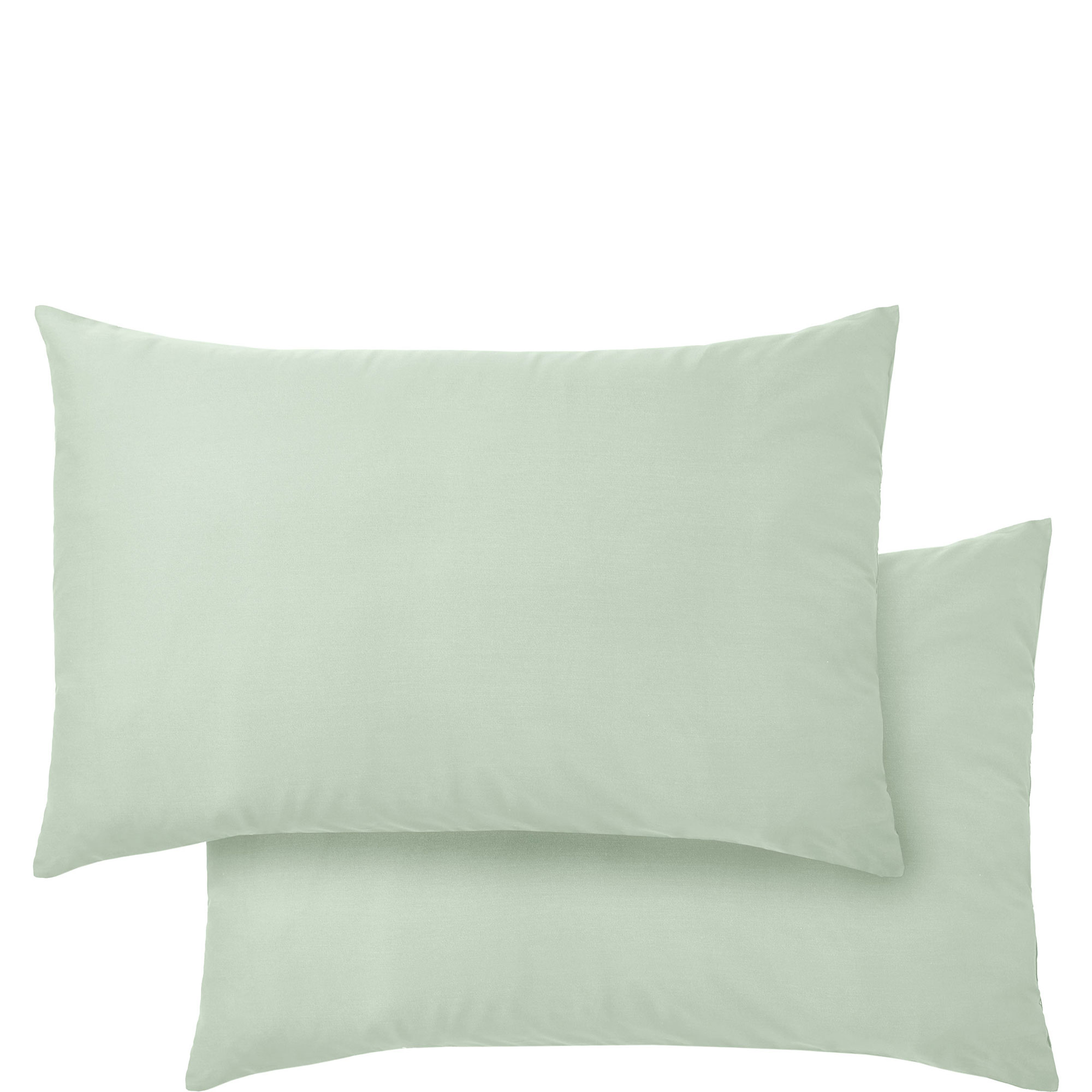 400 Thread Count Cotton Sateen Standard Pillowcase Pair Green