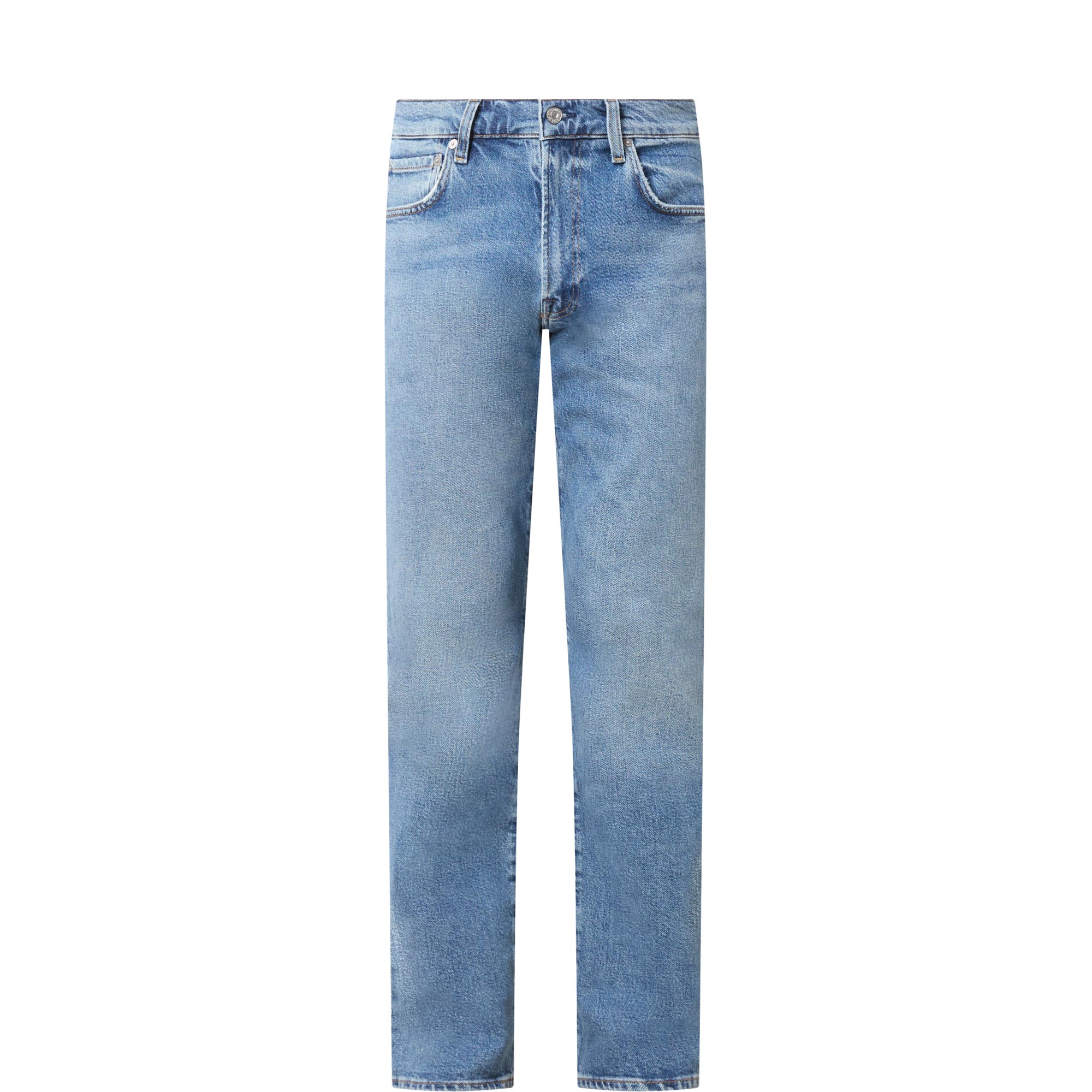 Elijah Mid-Rise Straight Leg Jeans