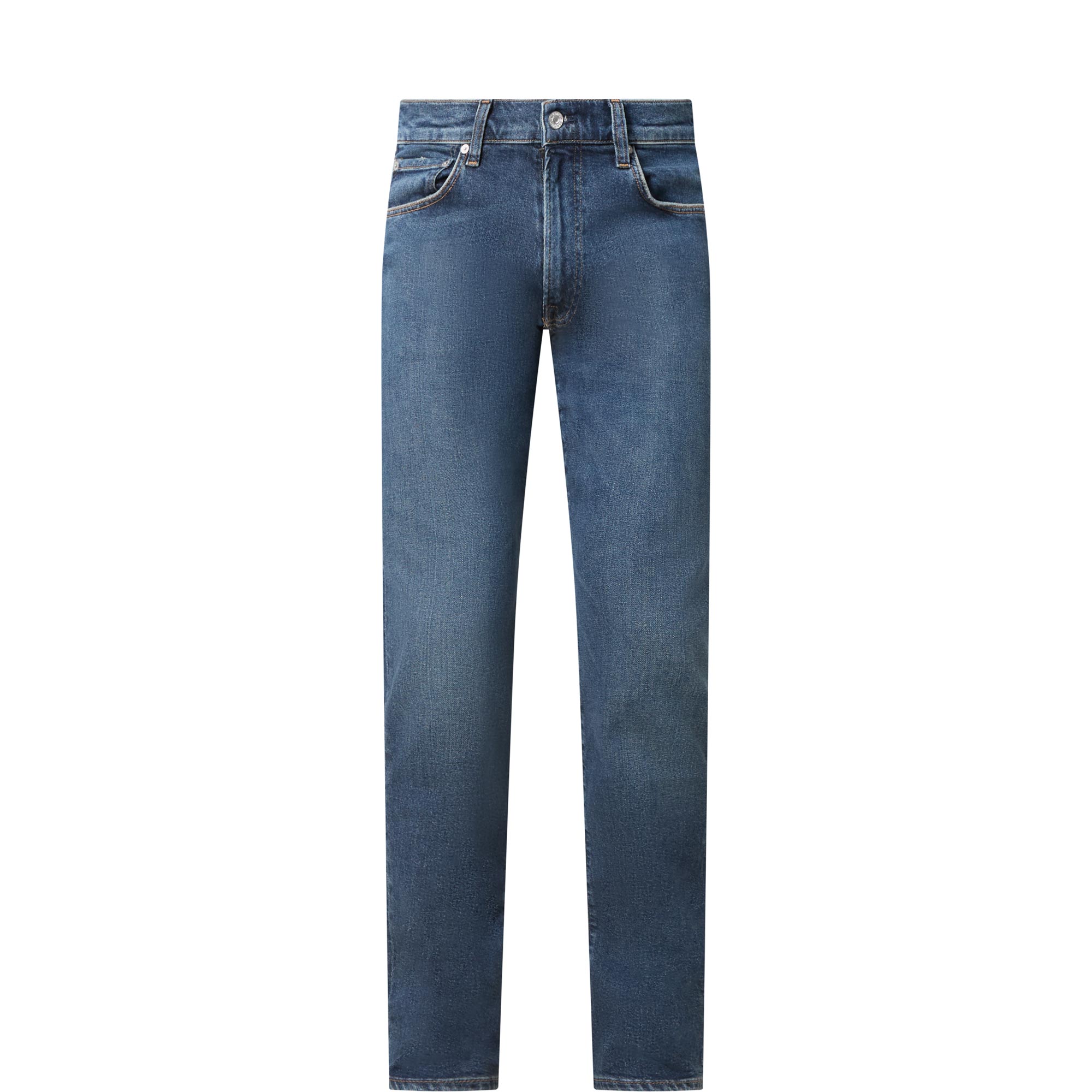 Gage Mid-Rise Straight Leg Jeans