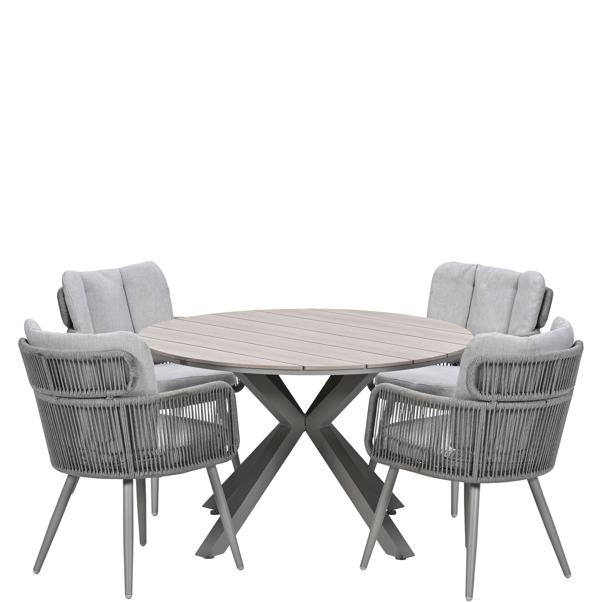 Annalise Garden 5-Piece Dining Set Taupe