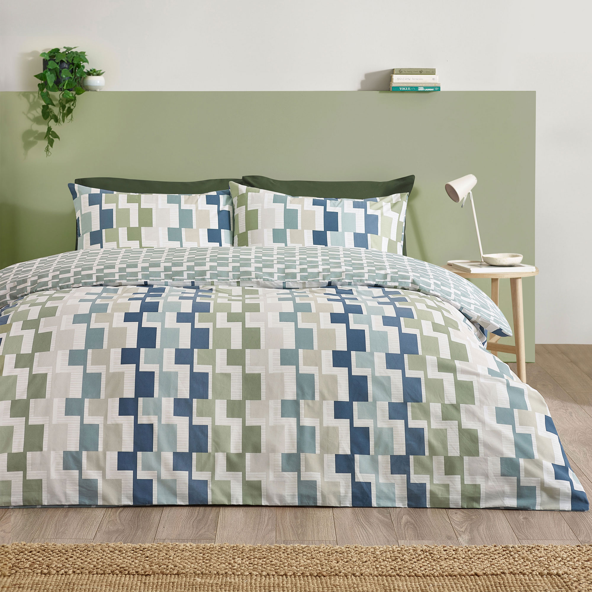 Bryson Duvet Set Blue