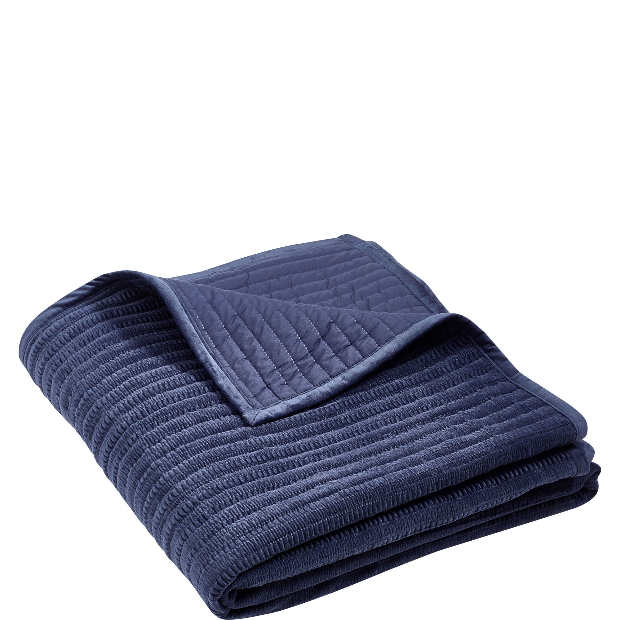 Velvet Pinsonic Throw Navy Blue