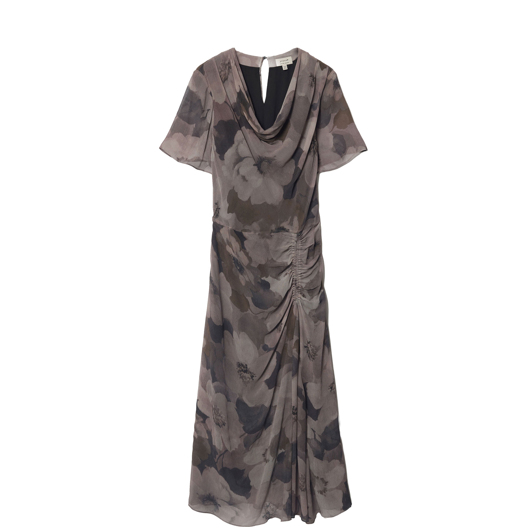 Antique Floral Flared Dress