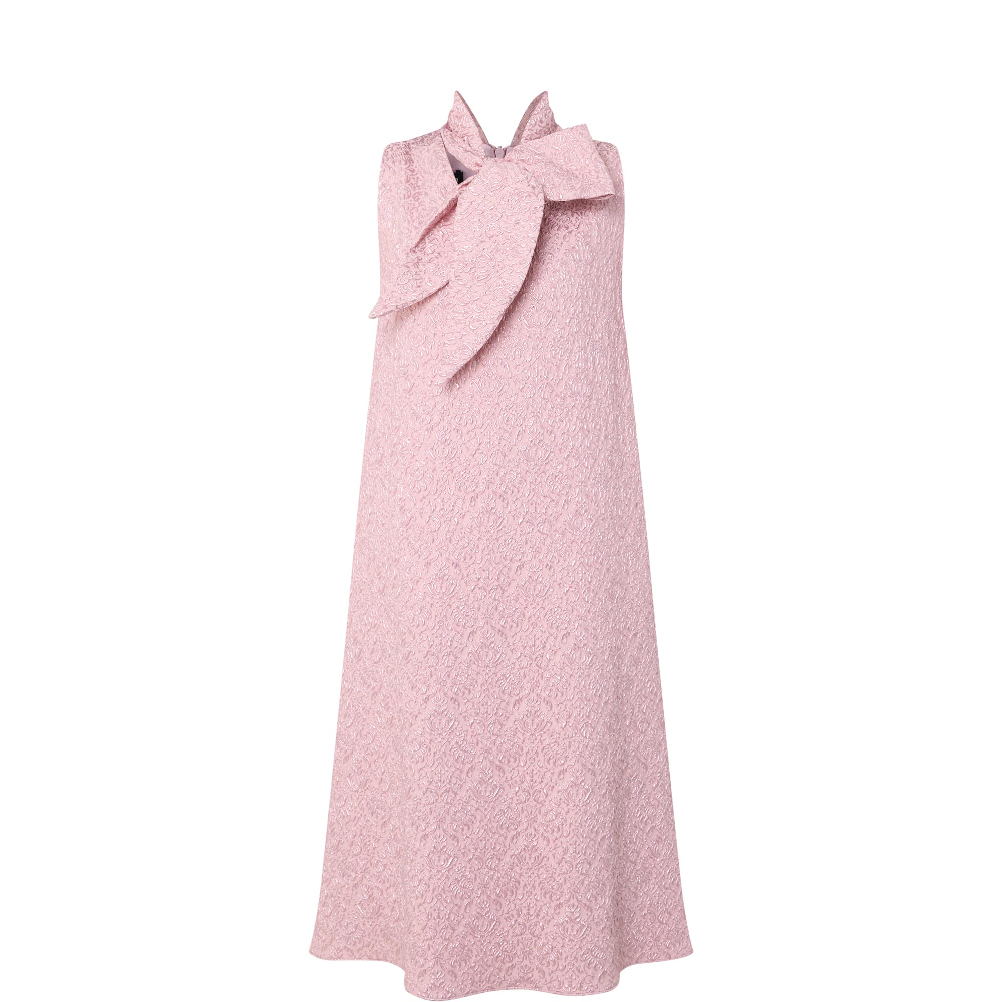 Ash Bow Tie Textured Dress