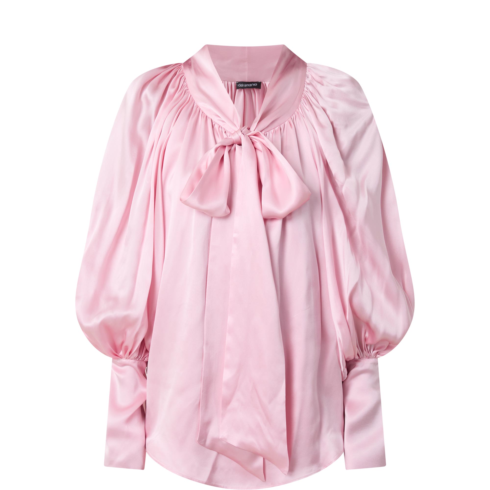 Sable Bow-Tie Pleated Blouse