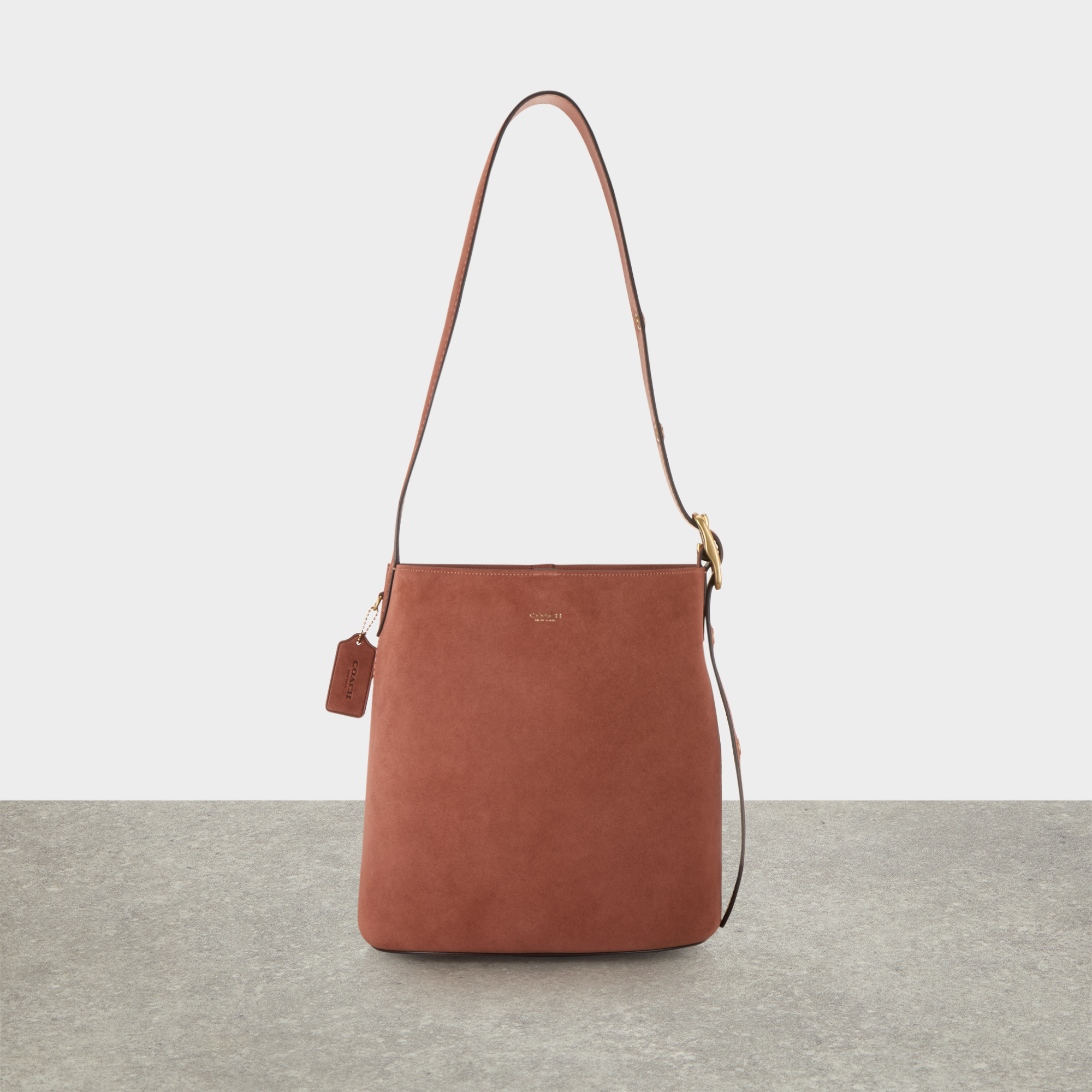 Bleecker Suede Bucket Bag
