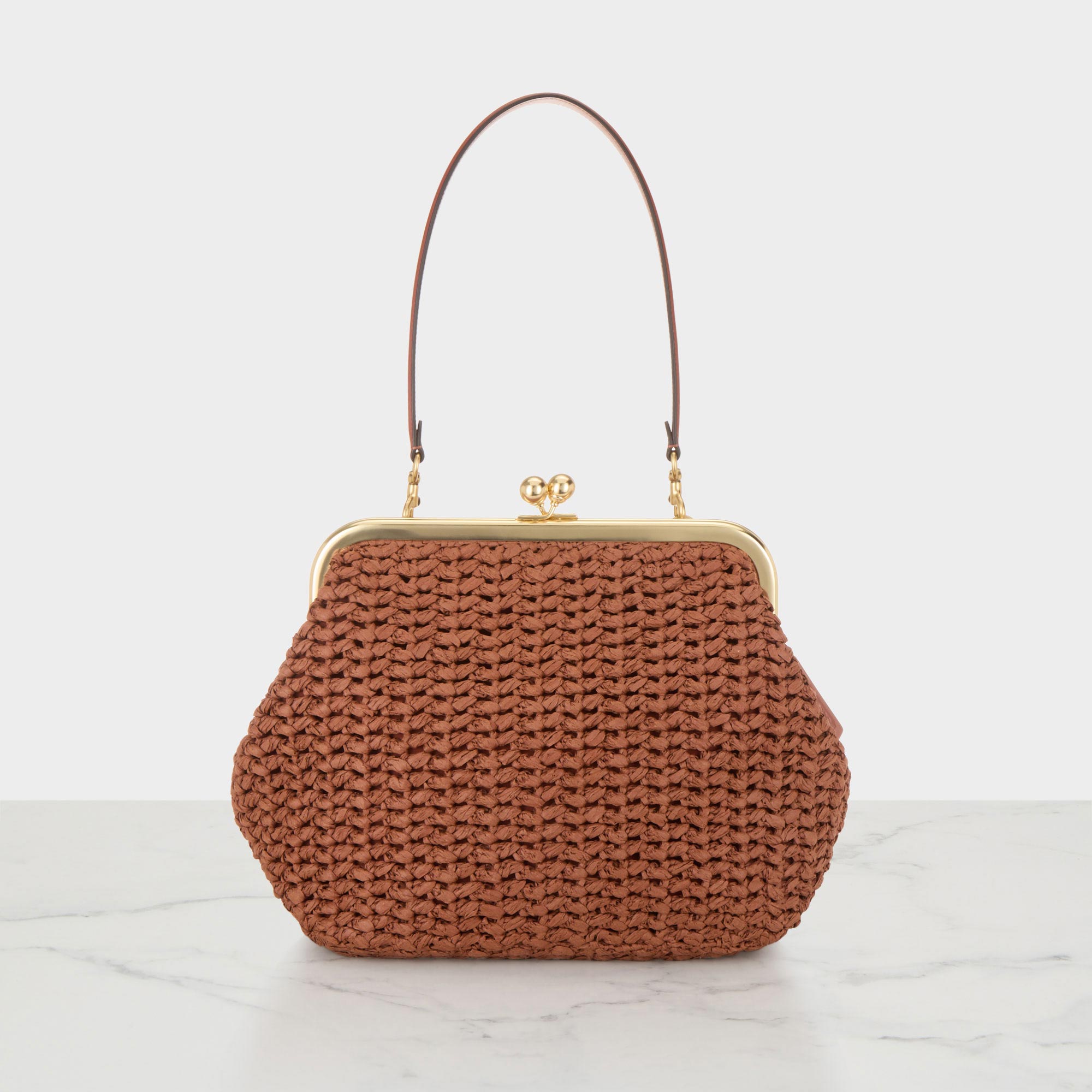 Kisslock Frame 27 Woven Bag