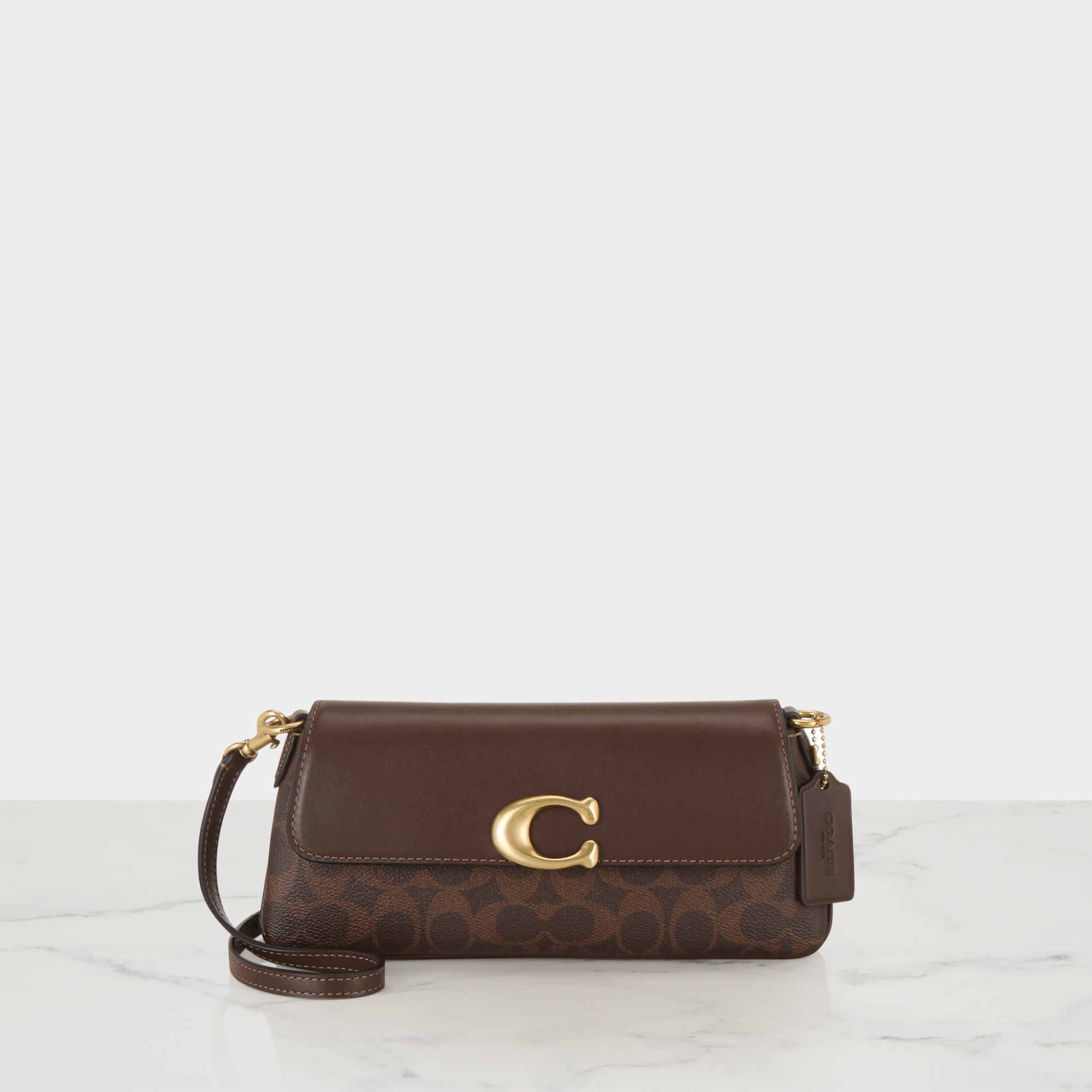 Jet Logo Signature Canvas Shoulder Bag