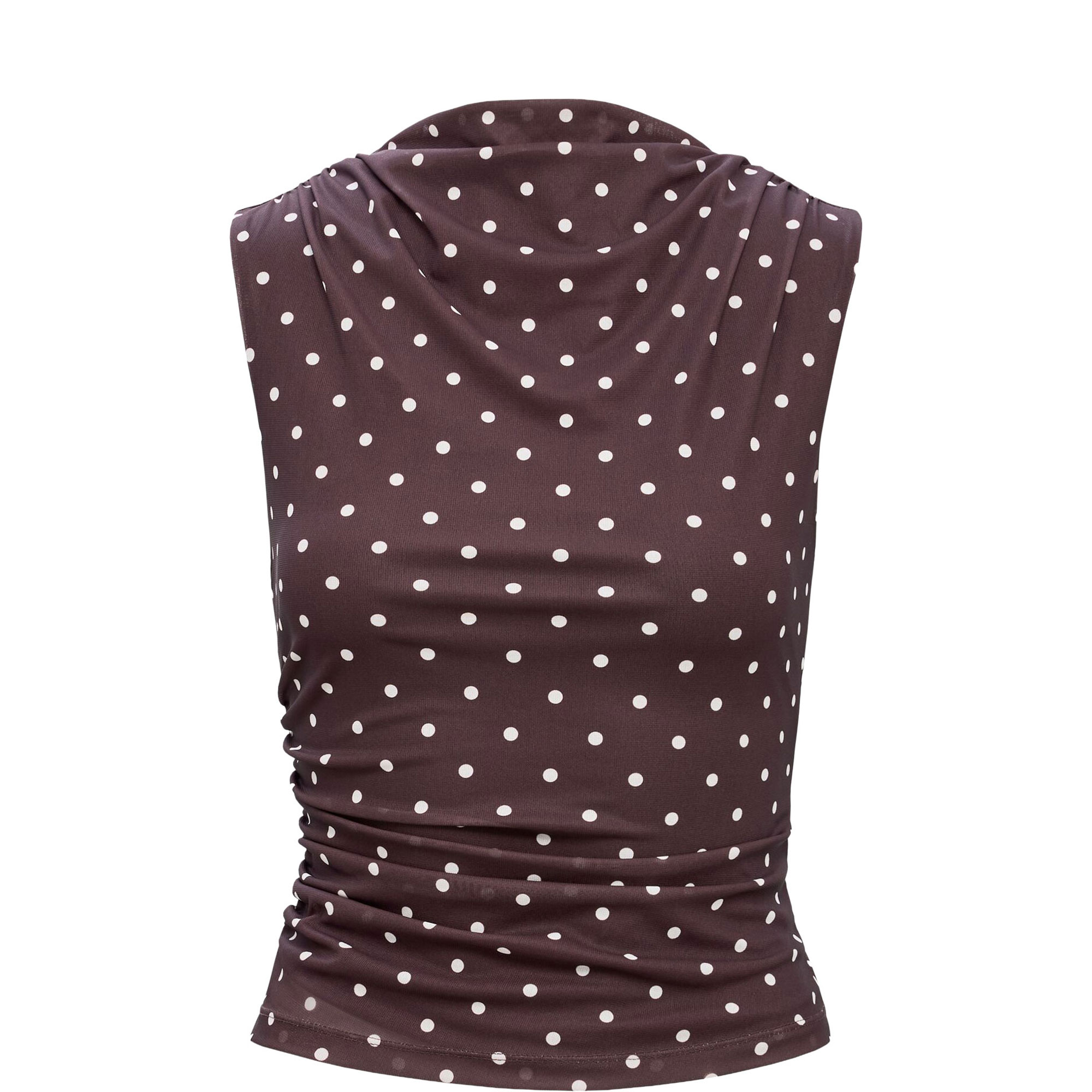 Danni Polka Dot Draped Top