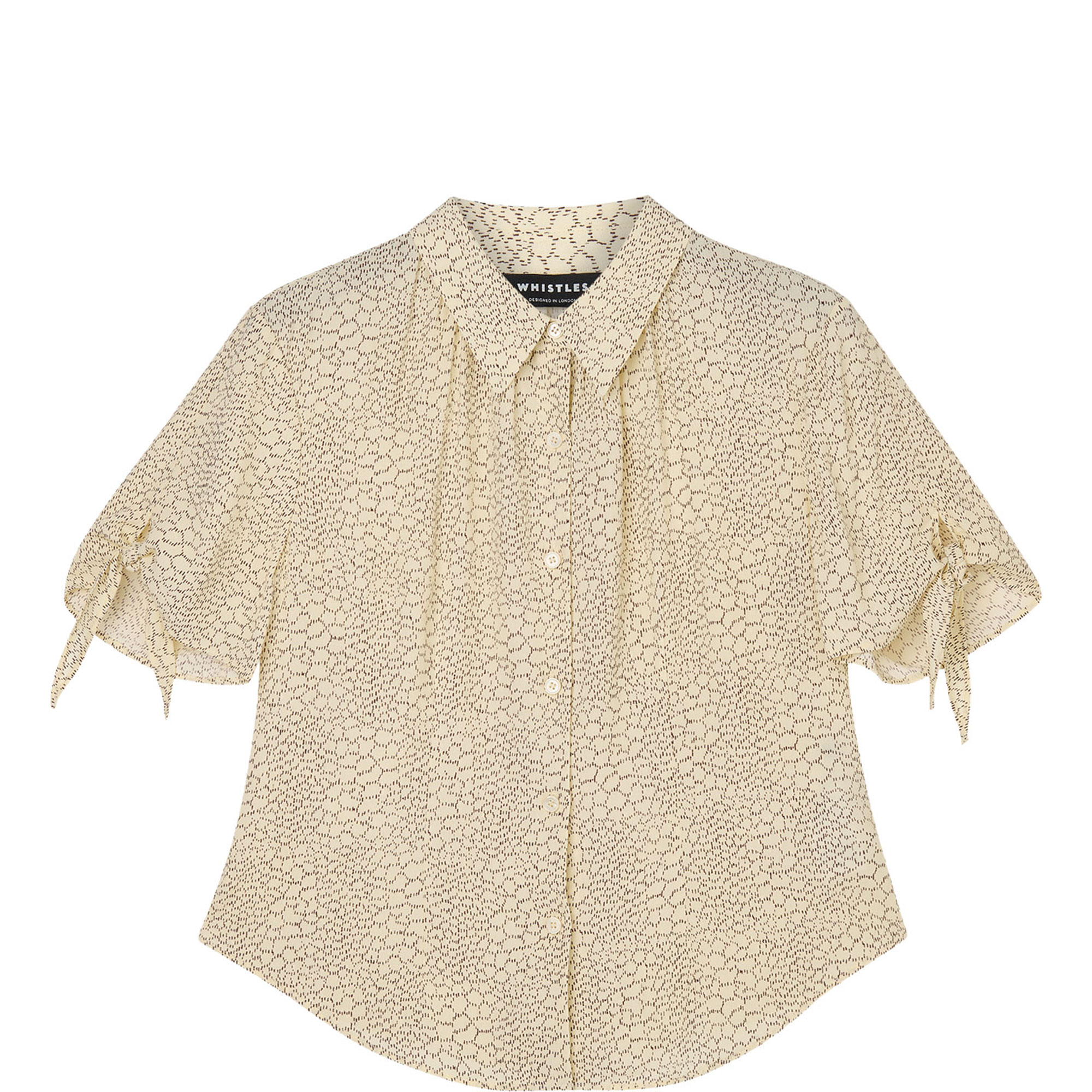 Dashed Marks Tie Casual Shirt