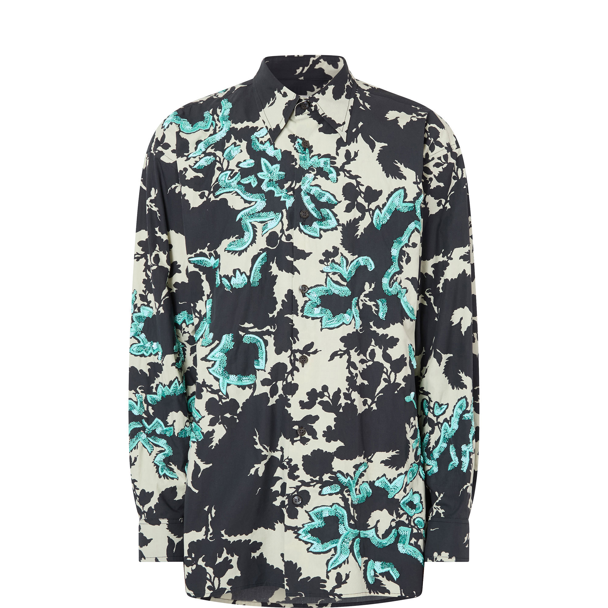 Floral Embroidered Shirt