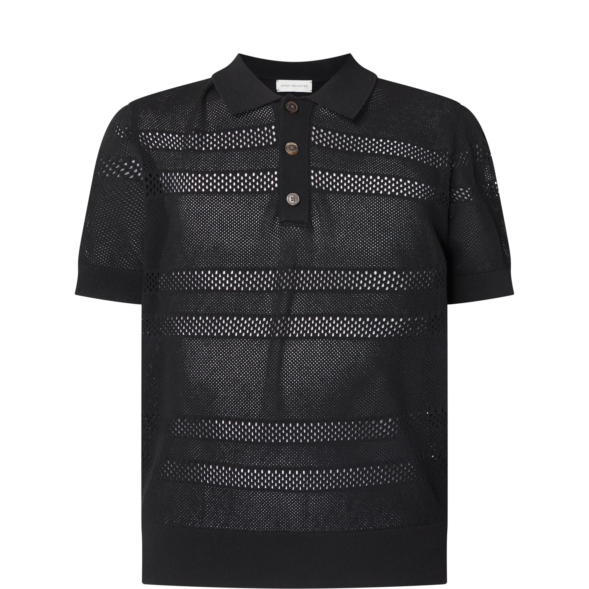 Sheer Stripe Polo Shirt